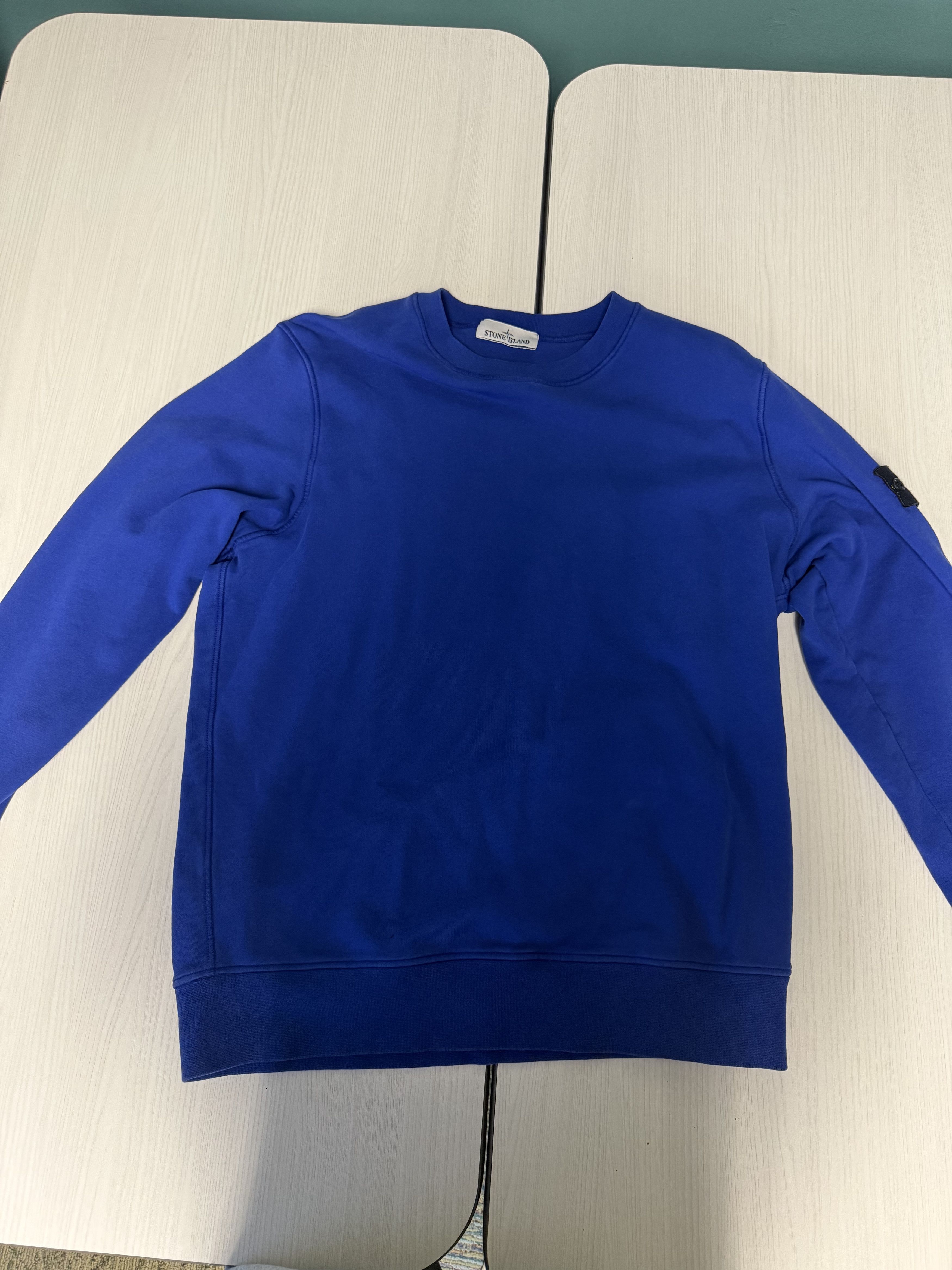 Stone Island Stone Island Crewneck Sweatshirt - Royal Blue Size US L / EU 52-54 / 3 - 1 Thumbnail