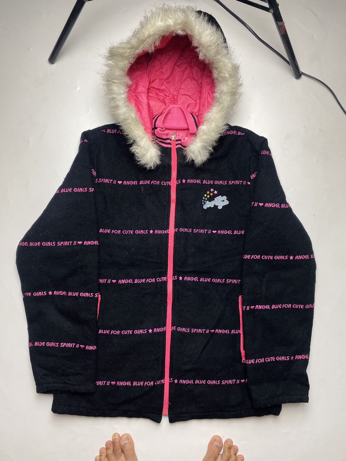 Angel Blue 2000s Angel Blue - Cute Girls Spirit Fur Jacket Size US M / EU 48-50 / 2 - 3 Thumbnail