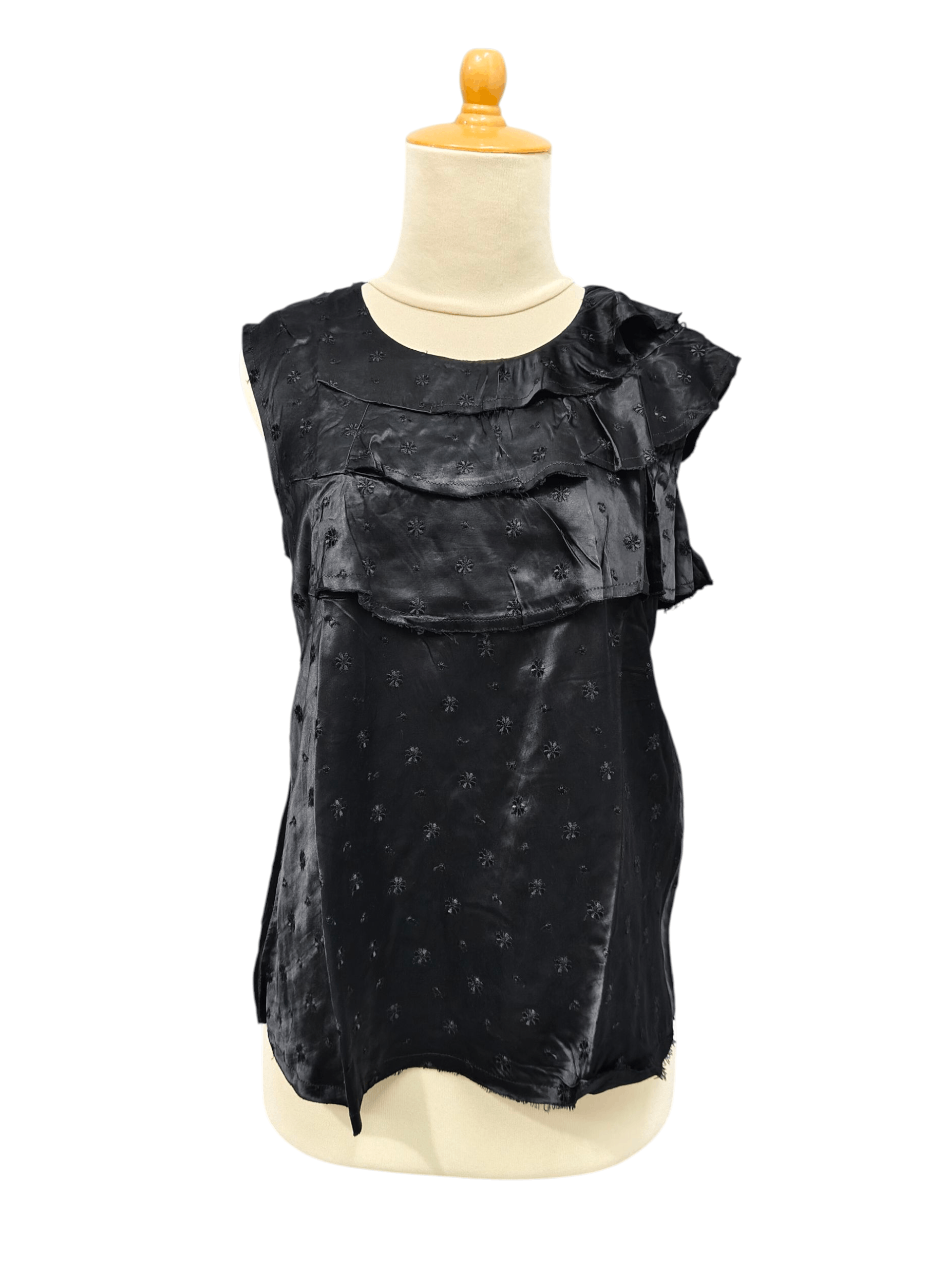 💥 AW02 Comme des Garcons Tricot Rayon Asymmetric Ruffel