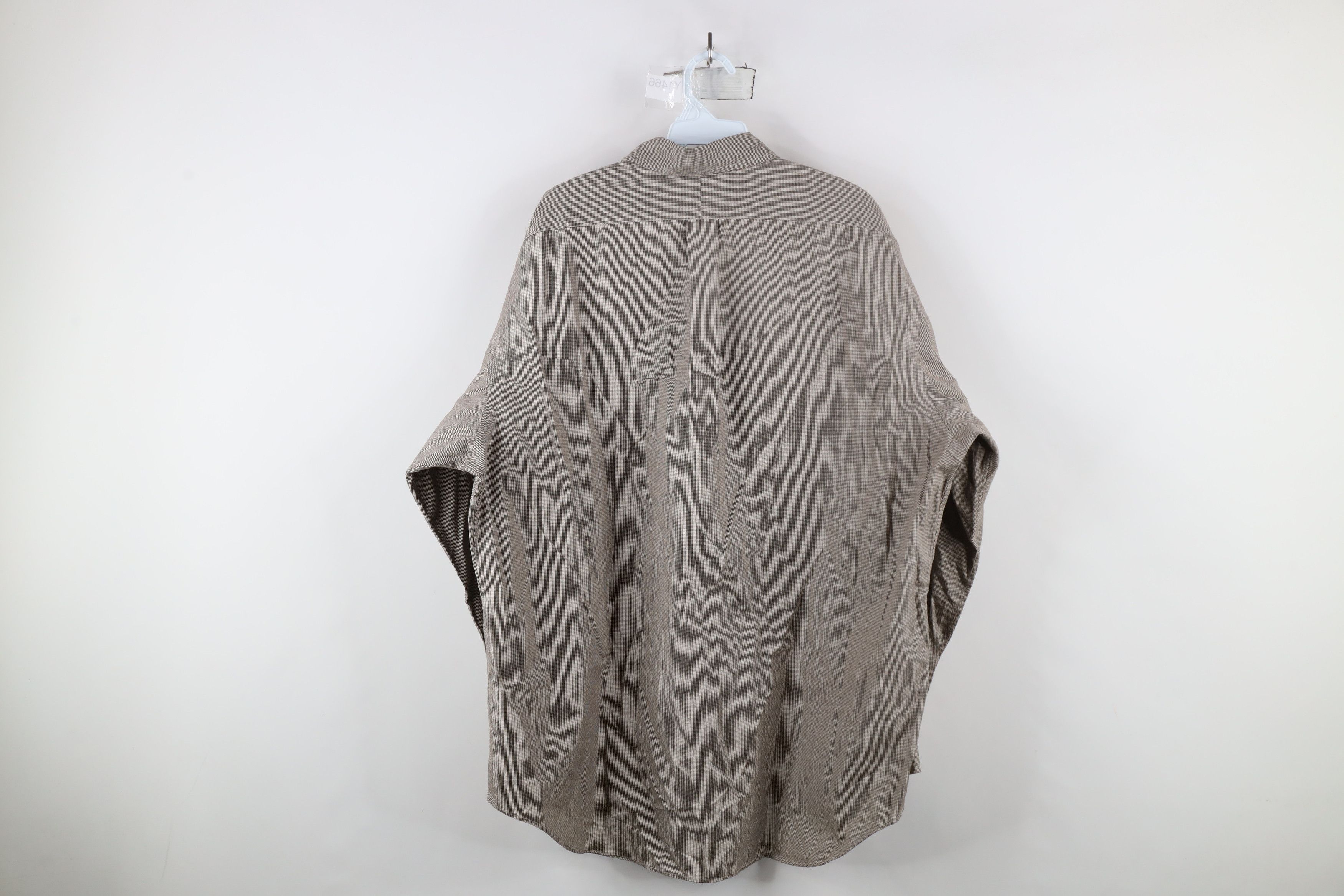 Ralph Lauren × Vintage Vintage 90s Ralph Lauren Houndstooth Button Down Shirt Size US L / EU 52-54 / 3 - 7 Thumbnail