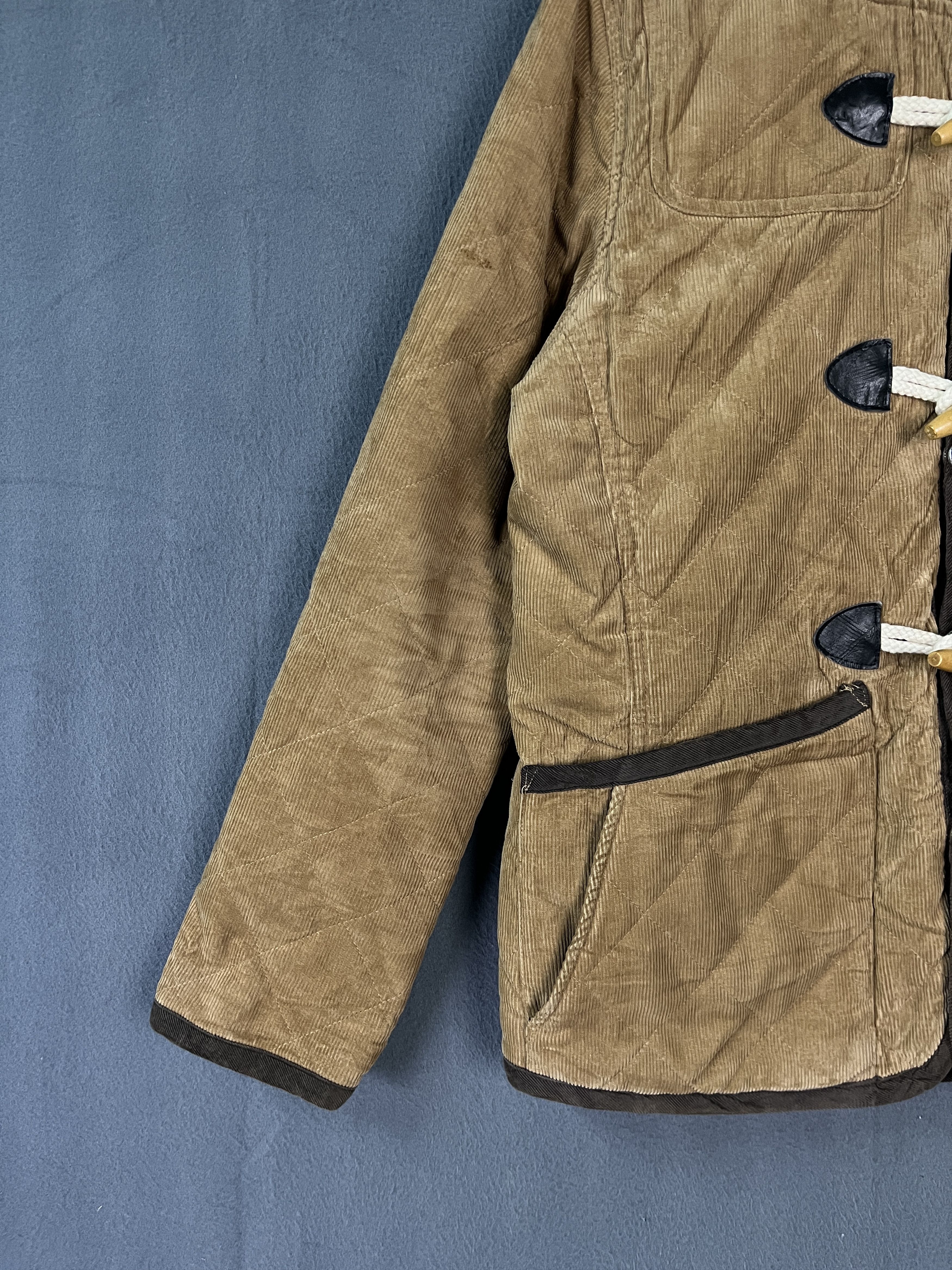 Japanese Brand Diagonal Arrow Corduroy Duffle Coat Size US M / EU 48-50 / 2 - 4 Thumbnail