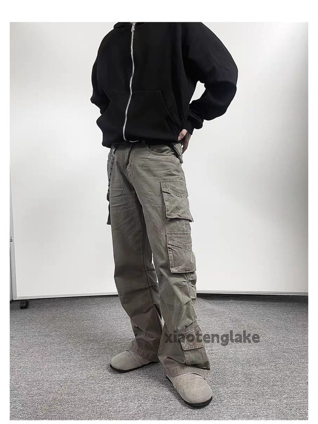 Designer × Japanese Brand × Vintage washed faded cleanfit yuppie bootcut work cargo pants Size US 32 / EU 48 - 4 Thumbnail