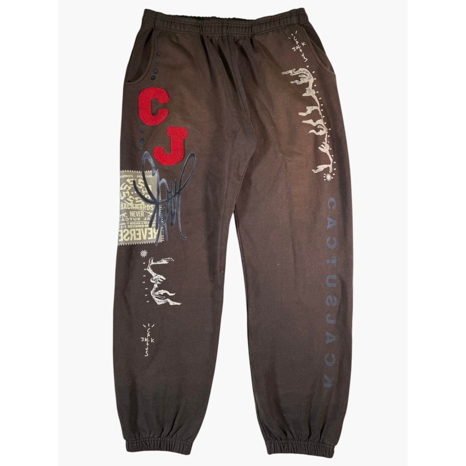 Other Cactus Jack Forward Never Backword Brown Sweats Size US 36 / EU 52 - 1 Thumbnail