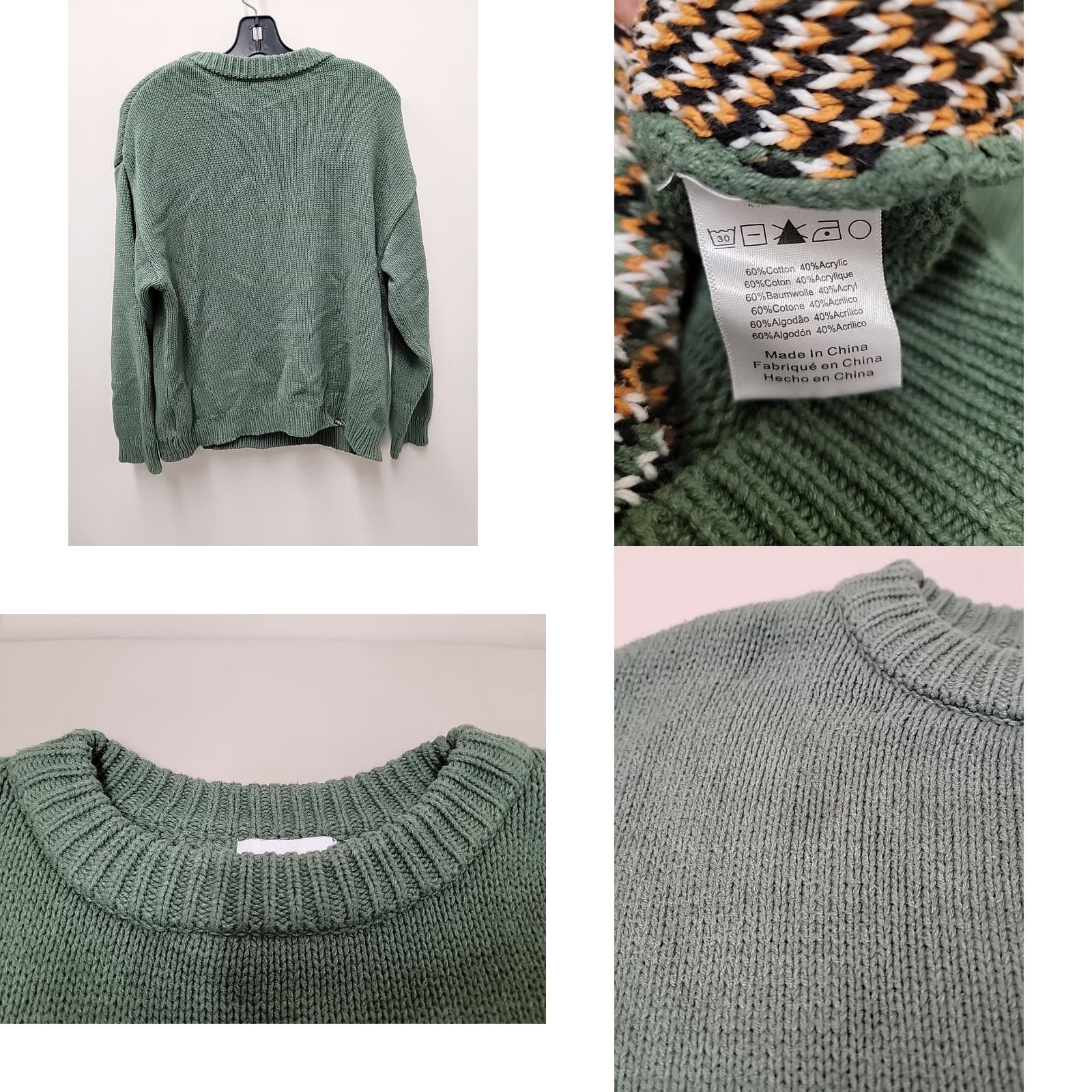 Vintage Callahan Knitwear Womens Sweater Size Large Green Penguins Knit Pullover Size L / US 10 / IT 46 - 8 Thumbnail