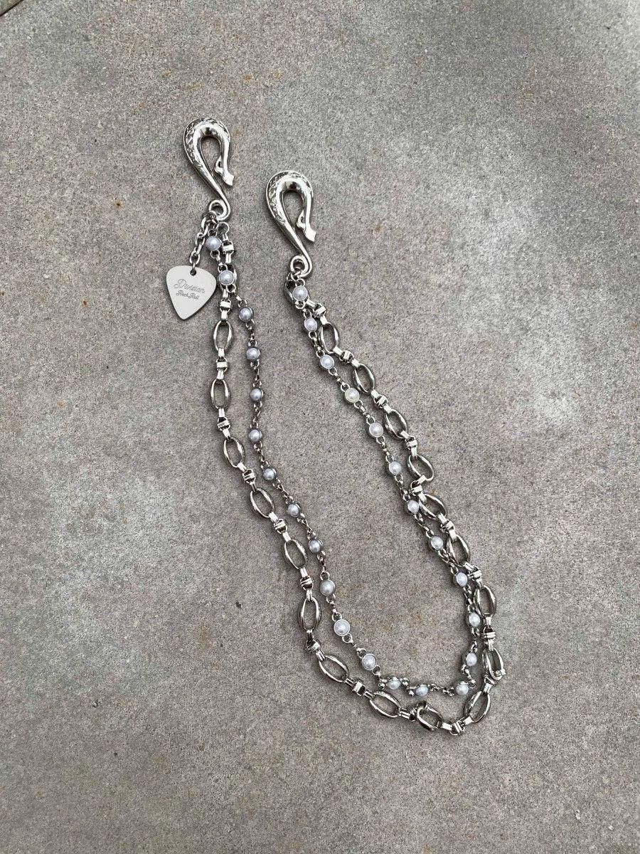 Jewelry 2 Layer Natural Echo Pearled Wallet Chain Size ONE SIZE - 2 Thumbnail