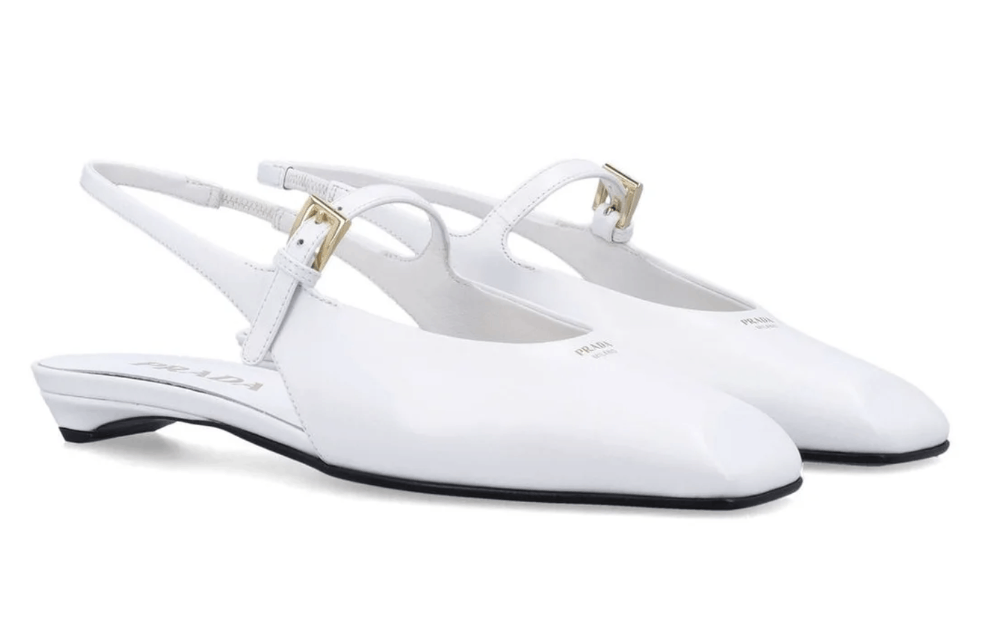 Prada Prada Leather Mary Jane Slingback Ballerina Ballet Flat 40 Size US 10 / IT 40 - 1 Thumbnail