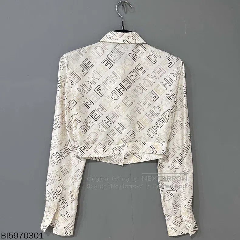 Fendi Fendi Printed Silk Shirt Size XS / US 0-2 / IT 36-38 - 3 Thumbnail