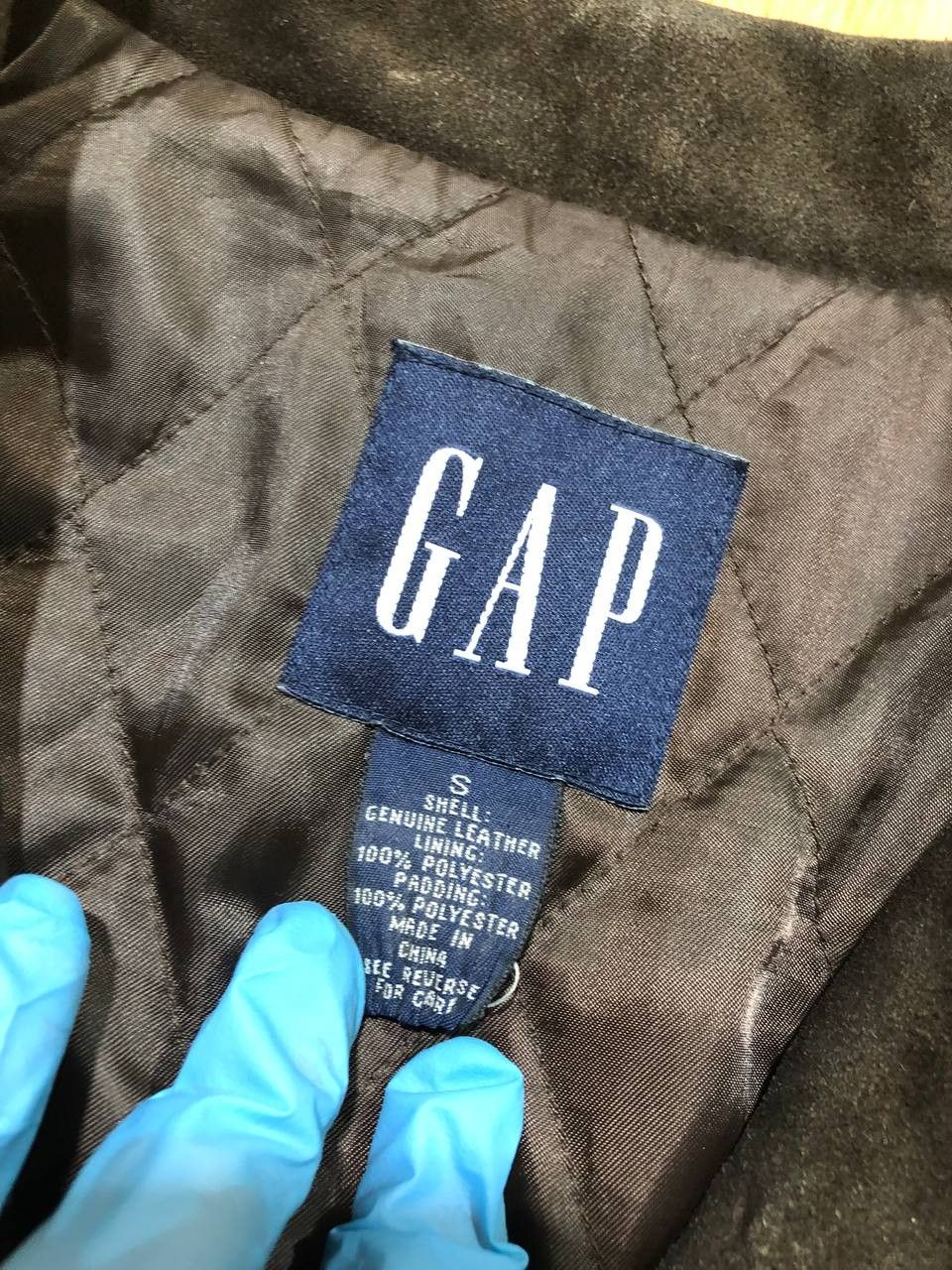 Gap Vintage Gap Jacket Lined Coat Brown Leather jacket Size US S / EU 44-46 / 1 - 2 Thumbnail
