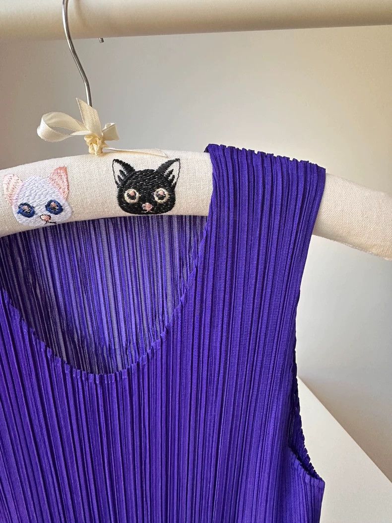 Issey Miyake Issey Miyake size:3 Purple pleated vest Size XS / US 0-2 / IT 36-38 - 3 Thumbnail