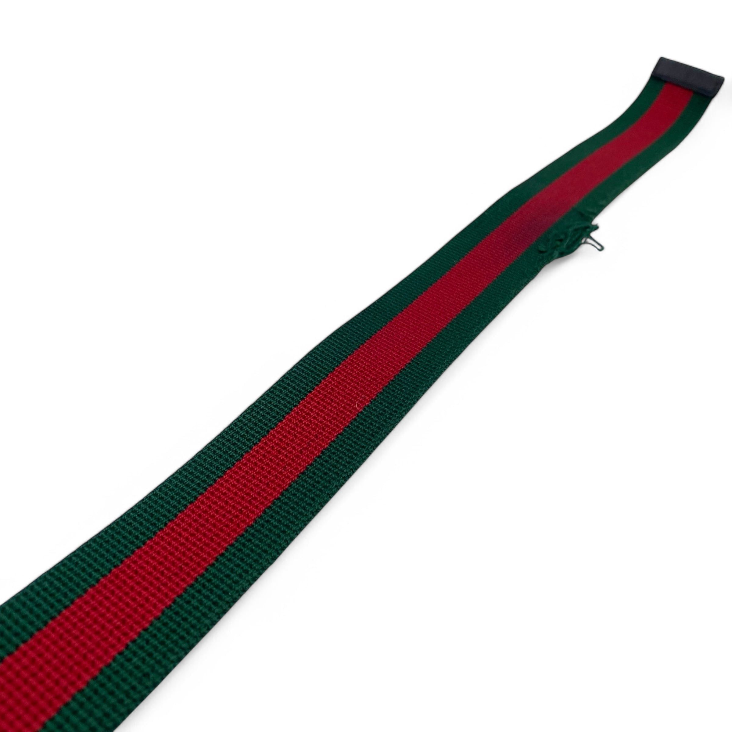 Gucci Vintage Gucci Shelly Line Belt Web Line Size ONE SIZE - 10 Thumbnail