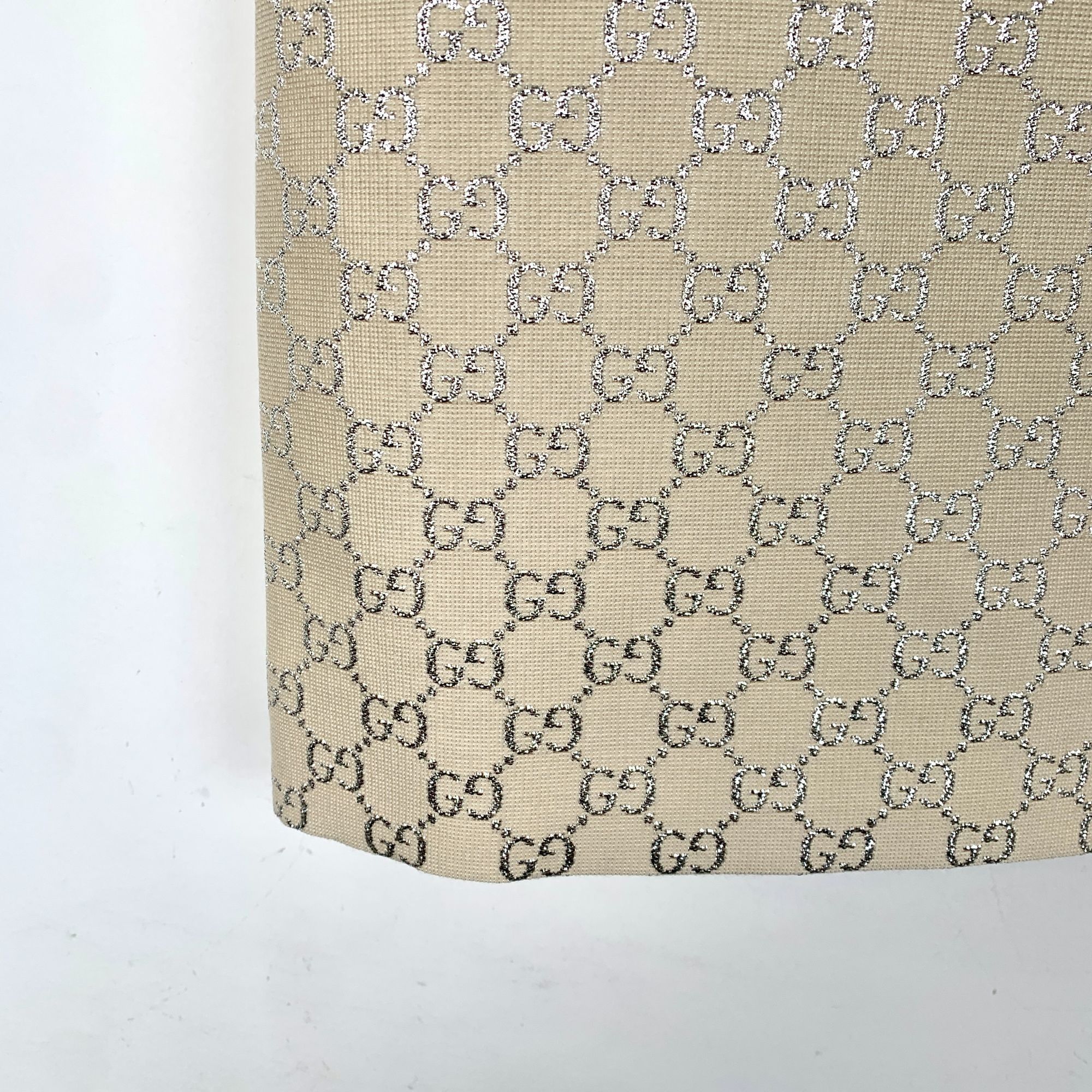 Gucci Gucci Beige Logo Jacquard Full Print Wool Skirt Size 36 XS M Size 36" / US 14 / IT 50 - 4 Thumbnail