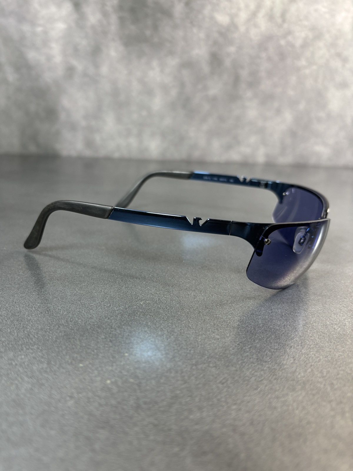 Emporio Armani × Vintage 2000s Emporio Armani Sunglasses Vintage Sporty Metal Wrap Size ONE SIZE - 18 Thumbnail