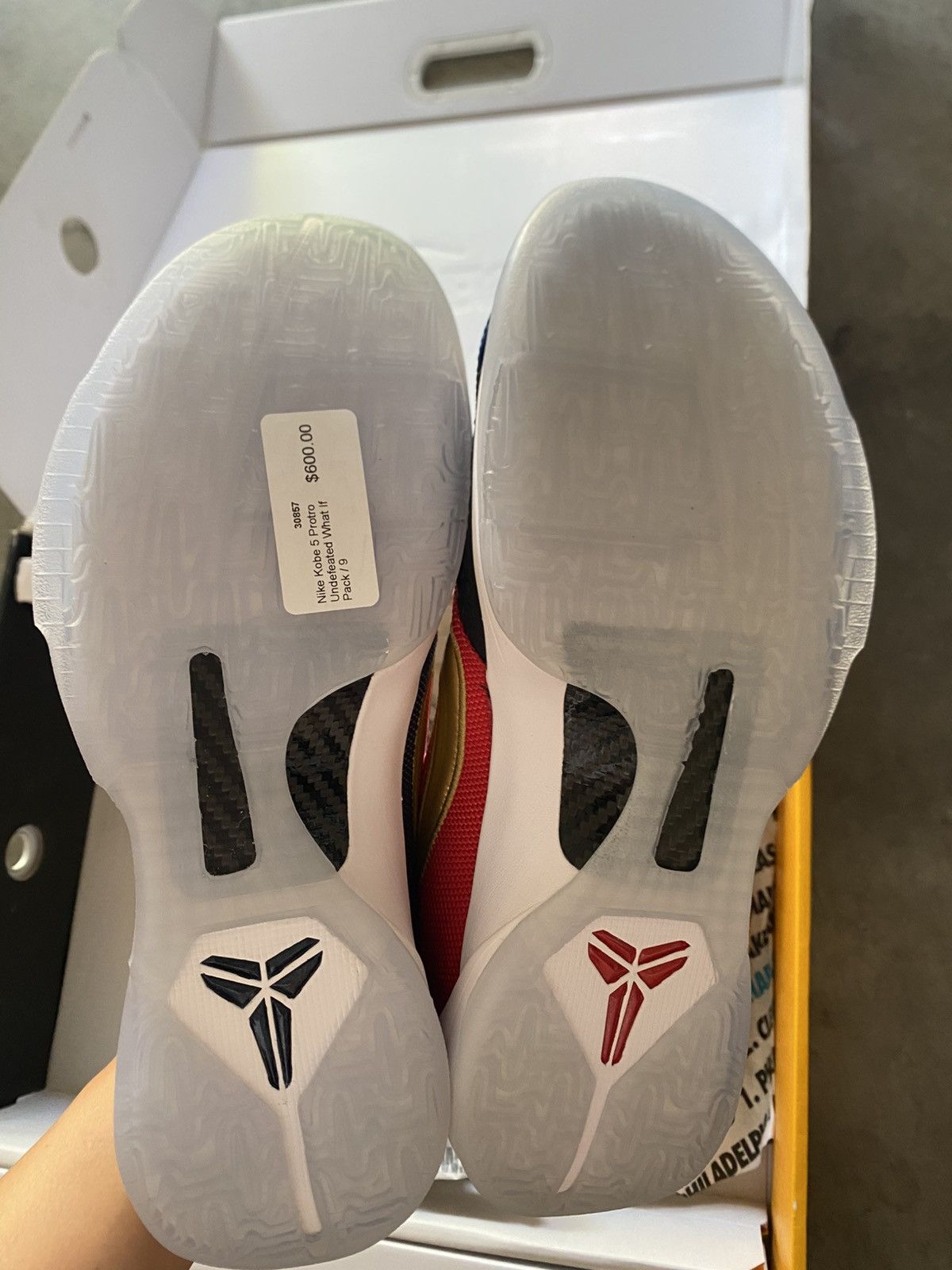 Nike × Undefeated Nike Undefeated Kobe 5 Protro What If Black Only Size US 9 / EU 42 - 6 Thumbnail