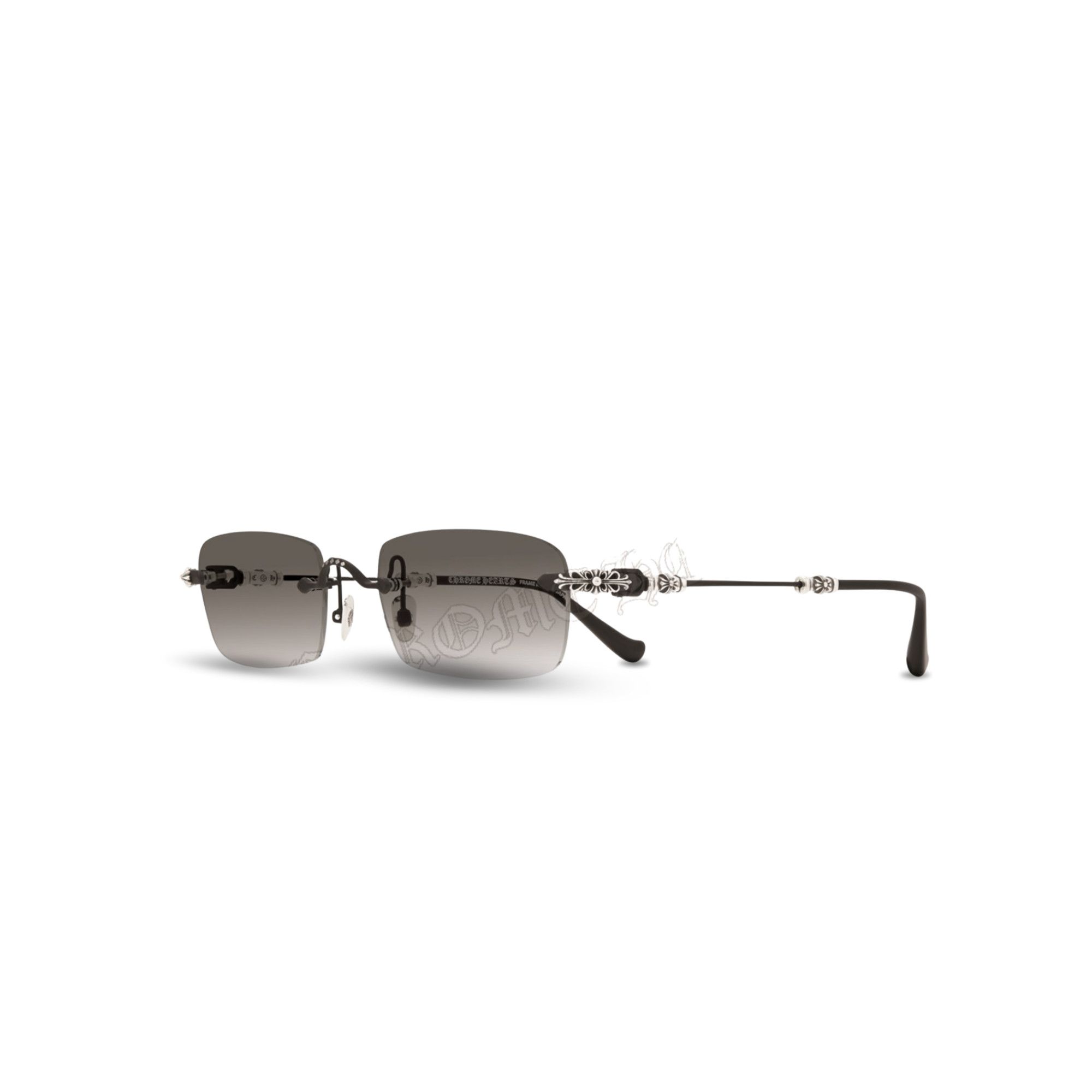 Chrome Hearts CHROME HEARTS BOX-OFFICER MATTE-BLACK SUNGLASSES Size ONE SIZE - 1 Thumbnail