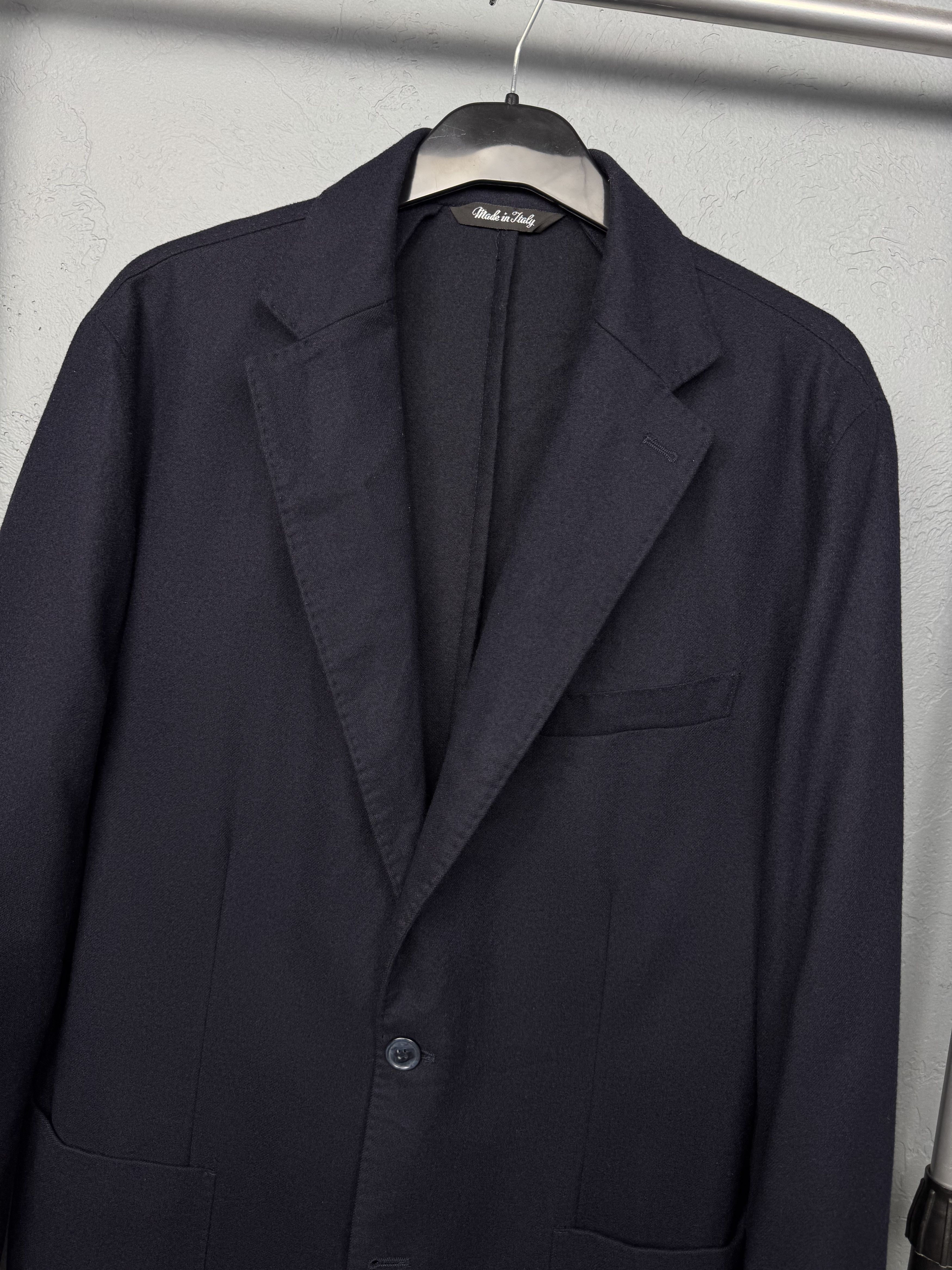 Vitale Barberis Canonico 1913 Vitale Barberis Canonico Unlined Wool Blazer Jacket Size US L / EU 52-54 / 3 - 2 Thumbnail