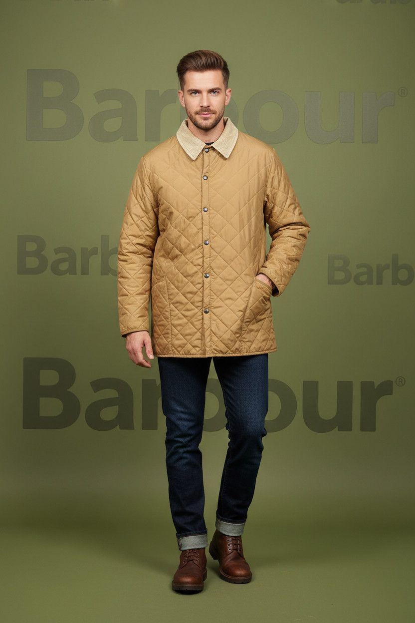 Barbour 🔥 barbour quilted down jacket size xxl camel Size US XXL / EU 58 / 5 - 2 Thumbnail