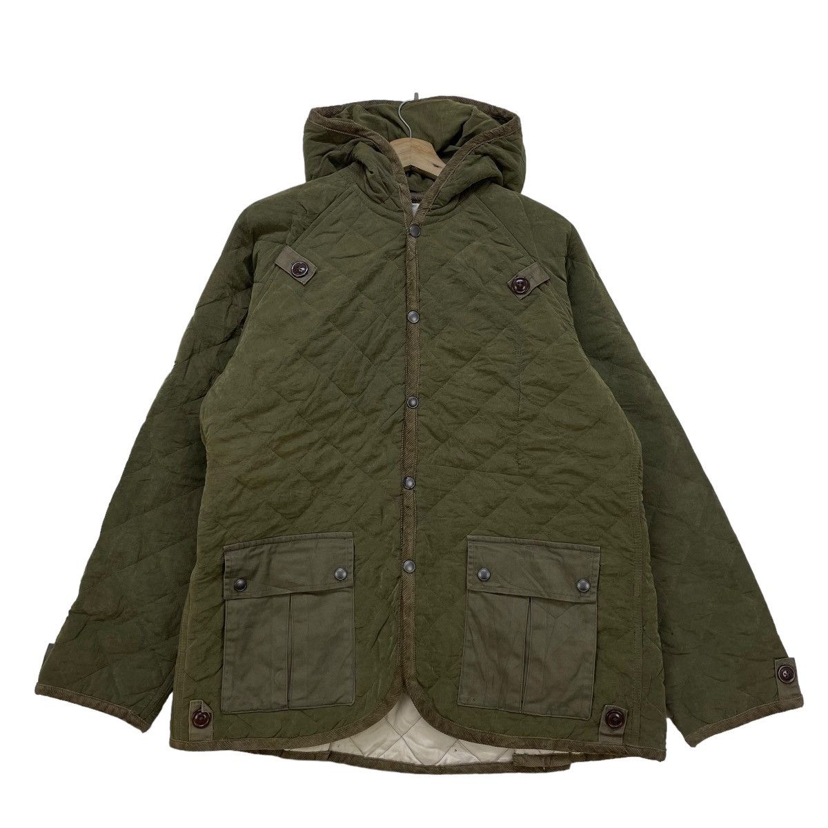 Japanese Brand × Vintage Long Pine Quilted Jacket Size US M / EU 48-50 / 2 - 1 Thumbnail