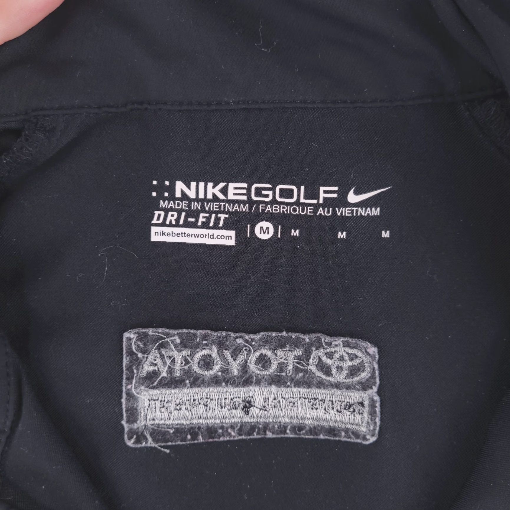 Nike Nike Jacket Mens M Black Golf Windbreaker Dri-Fit Pullover/Performance Outer Shell Polyester Logoed Activewear Size US M / EU 48-50 / 2 - 7 Thumbnail