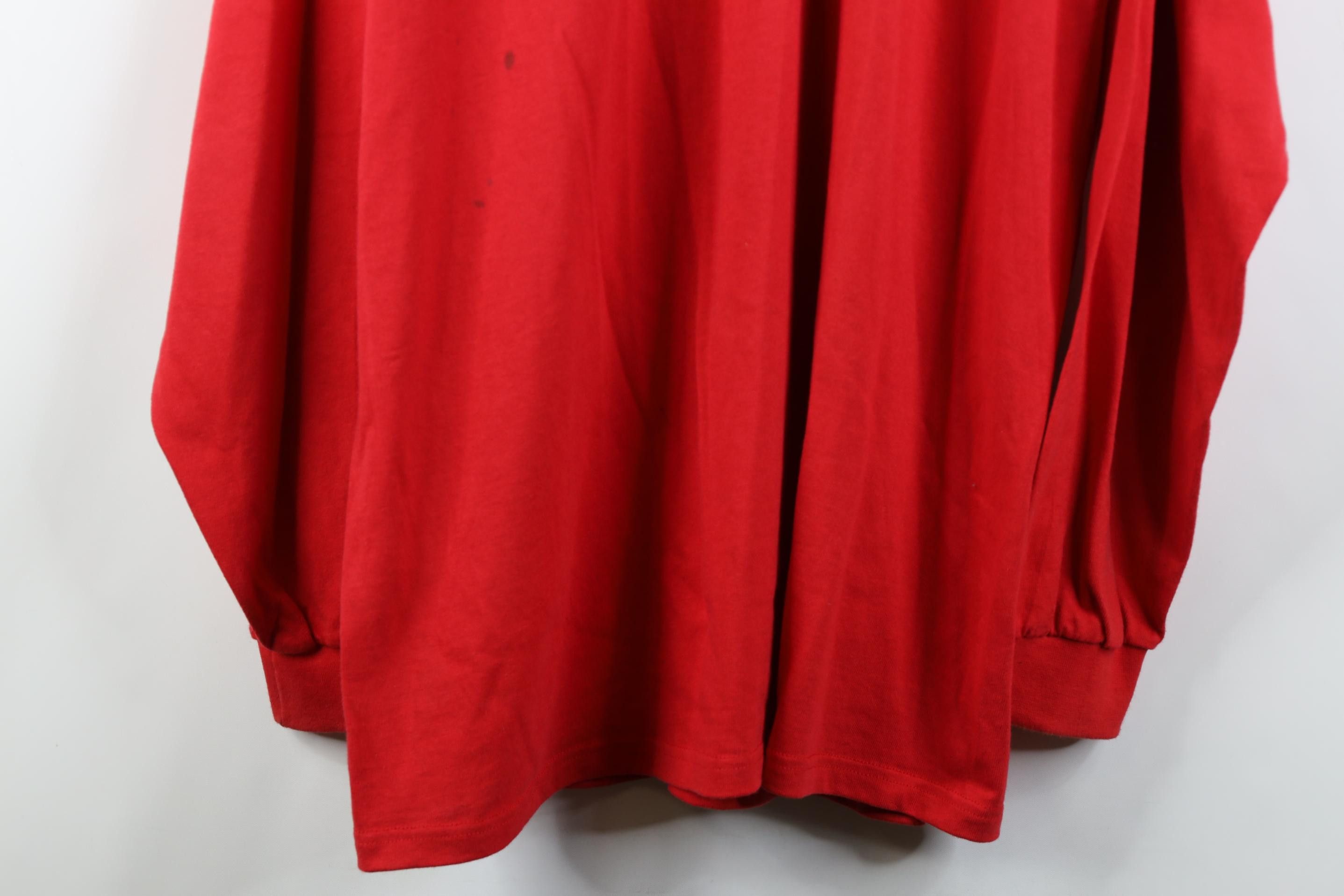 Nike Vintage Y2K Nike Swoosh Mock Neck Long Sleeve T-Shirt Red Size US XL / EU 56 / 4 - 3 Thumbnail
