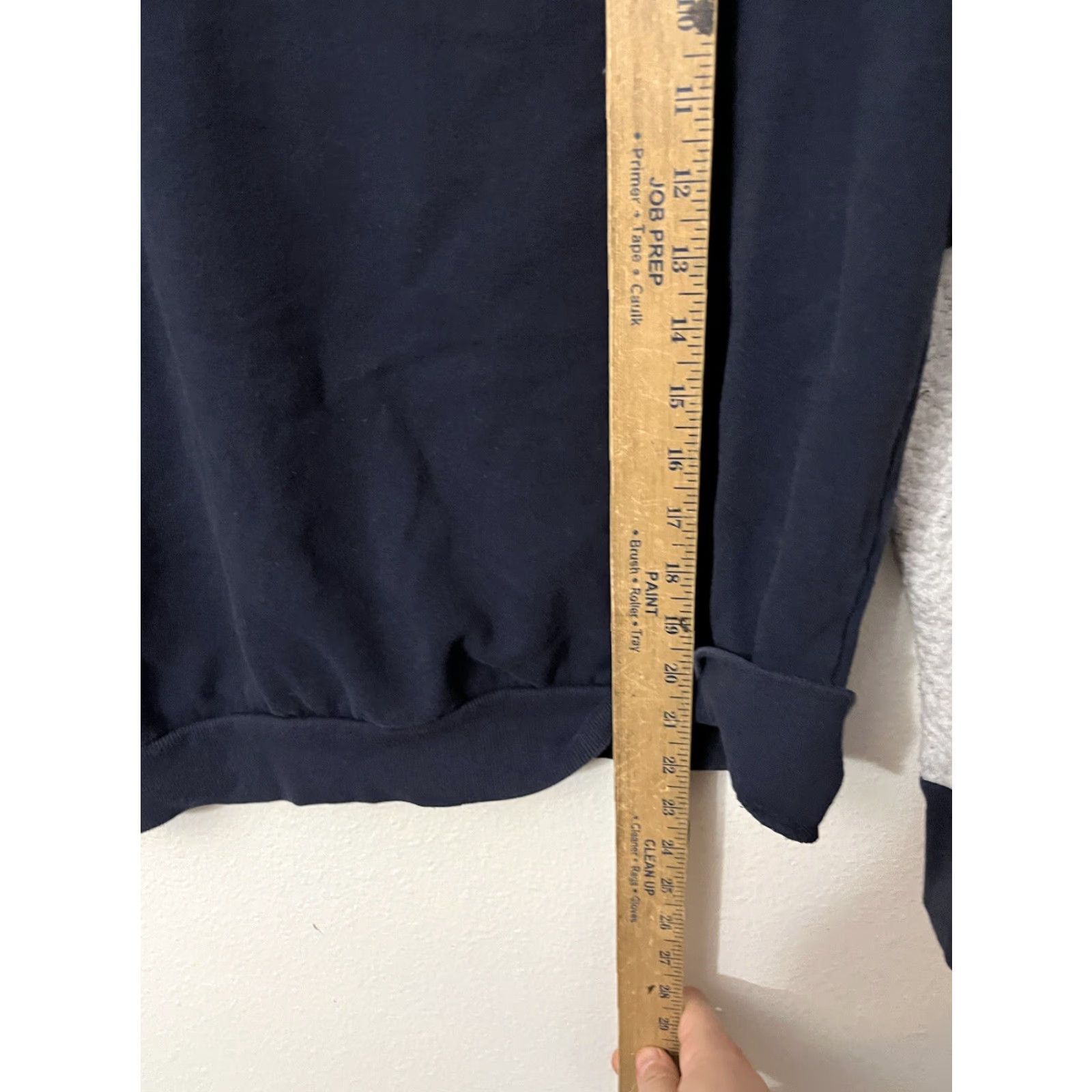 Tommy Hilfiger VINTAGE Tommy Hilfiger Sweater Shirt Women M Navy Sherpa Sleeves Shirt Adult Medium Navy Mens/Womens Size US M / EU 48-50 / 2 - 4 Thumbnail