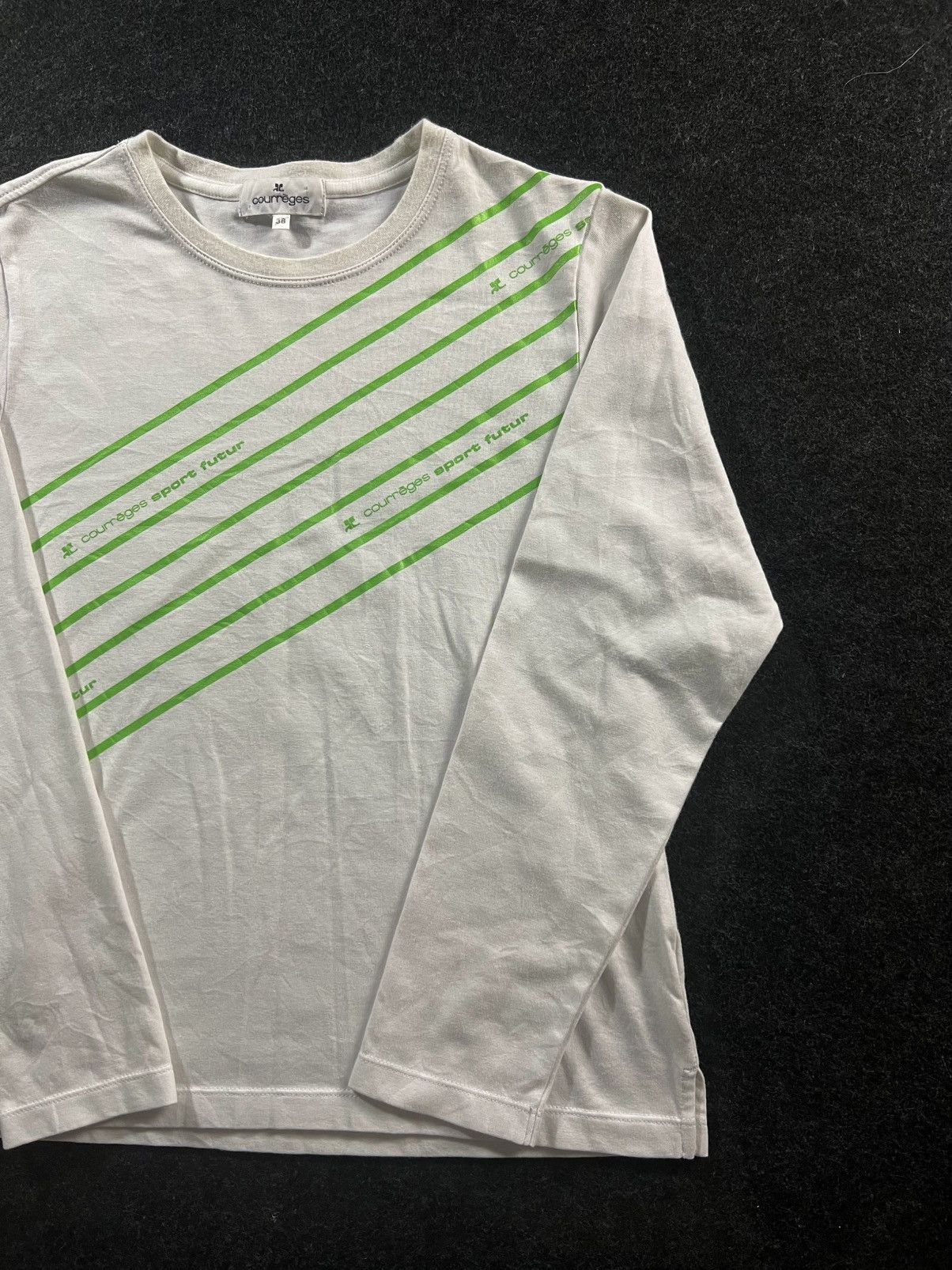 Courreges Vintage 90’s courreges sport futur l/s tee Size S / US 4 / IT 40 - 1 Thumbnail