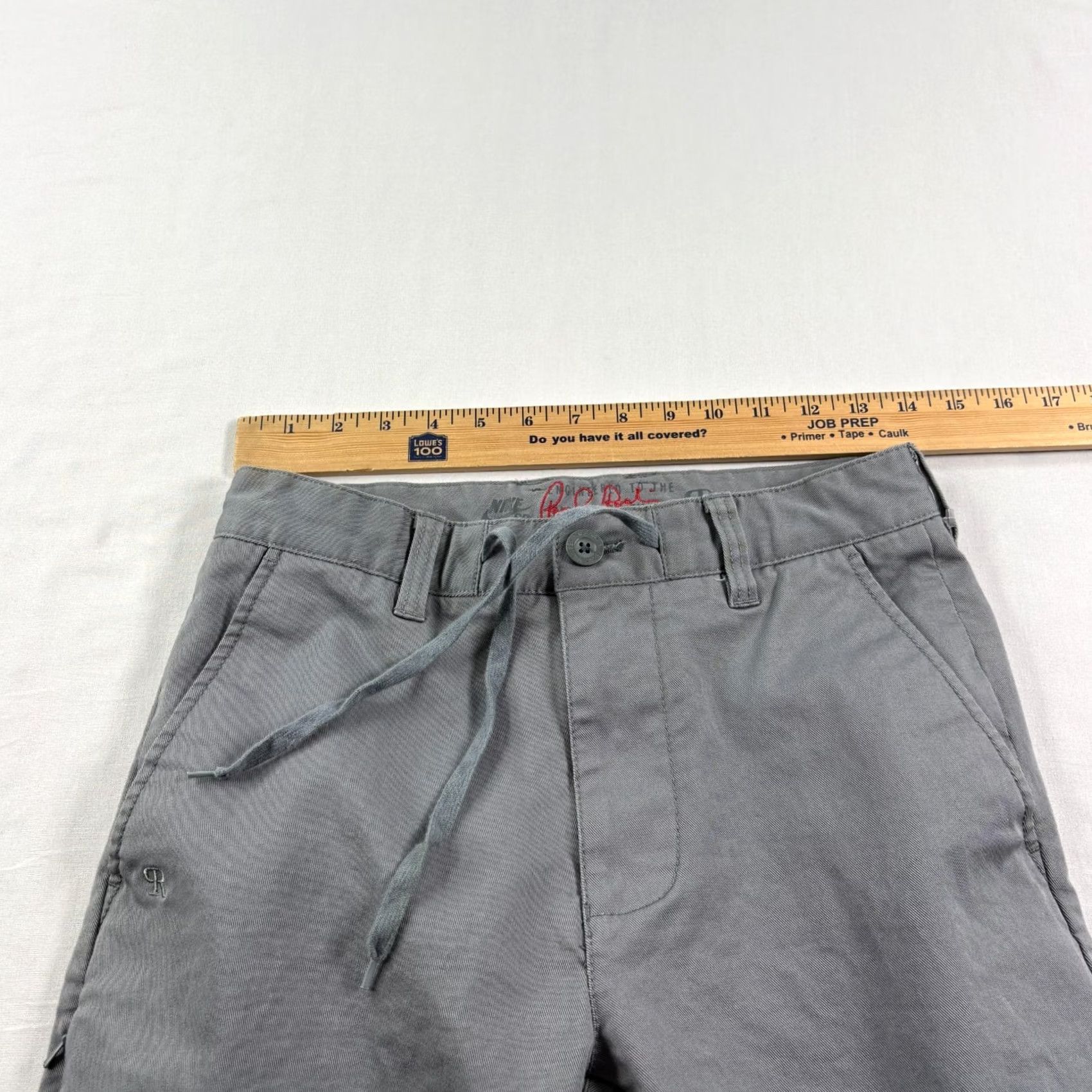 Nike Nike SB Pants Mens 28x30 Gray Chino Paul Rodriguez Skateboarding Skater Pants Size US 28 / EU 44 - 7 Thumbnail