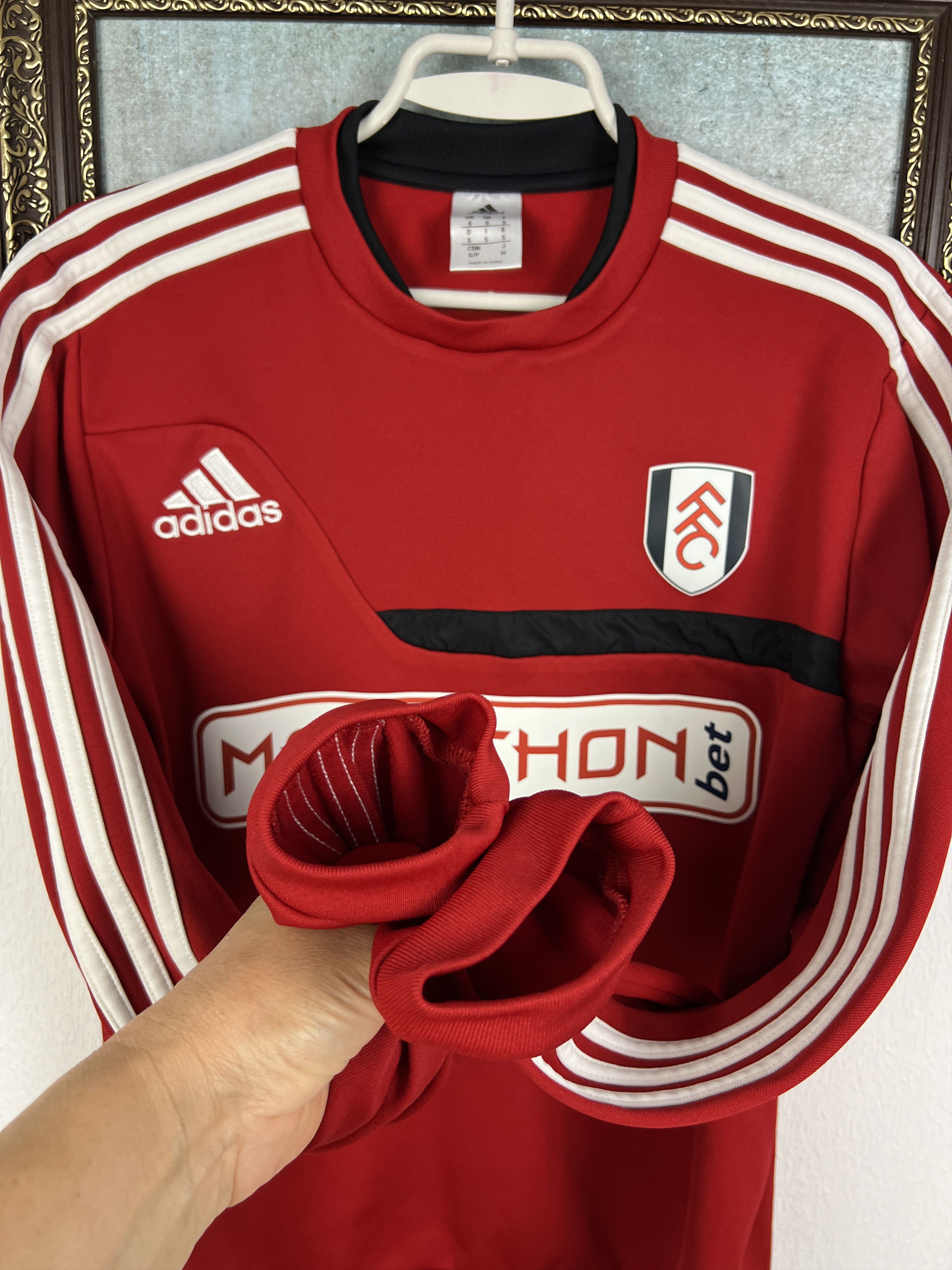 Adidas Fulham Football Train Sweatshirt Soccer Track Top Crewneck Size US S / EU 44-46 / 1 - 4 Thumbnail