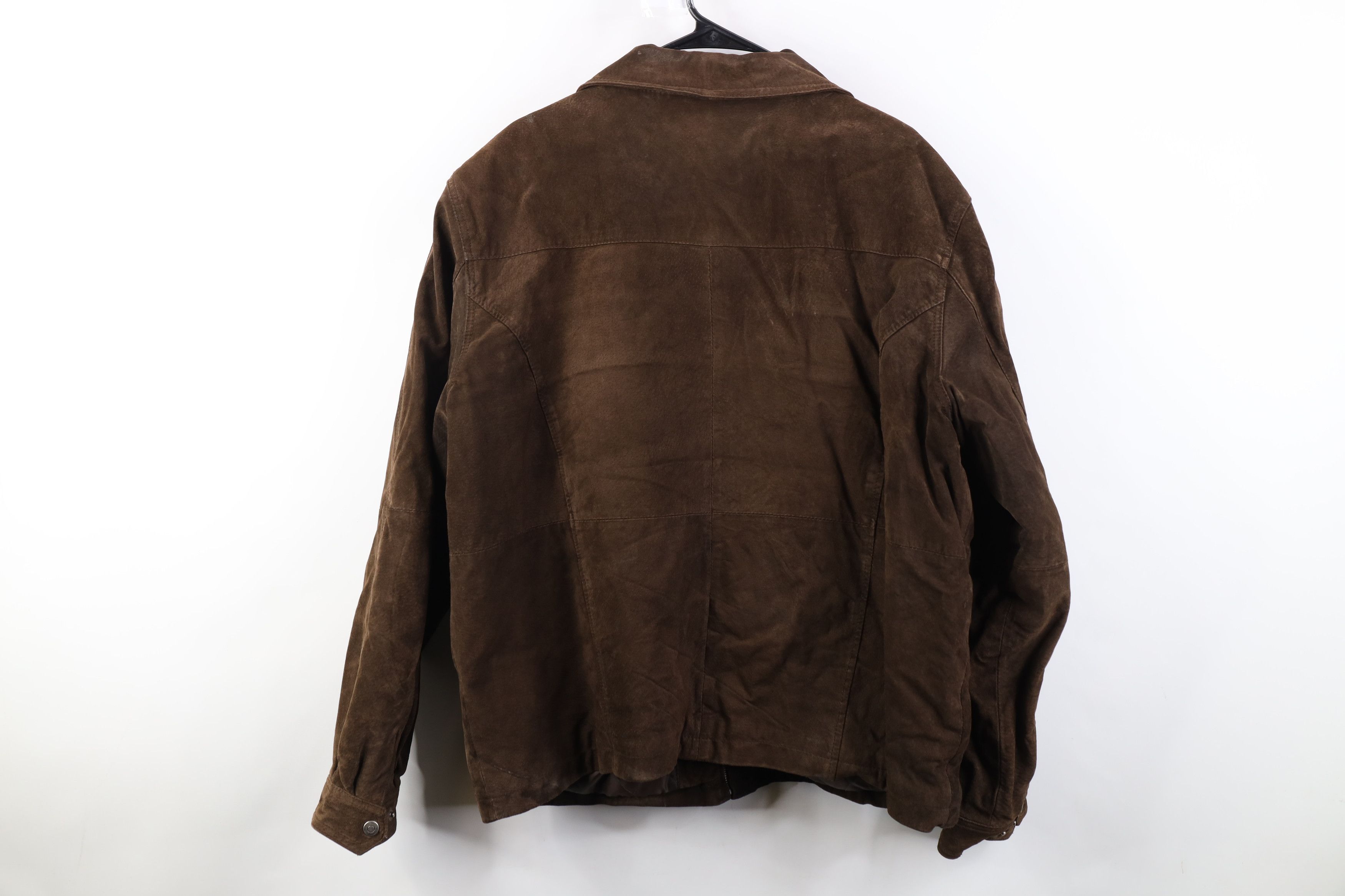 Vintage Vintage 90s Y2K Streetwear Suede Leather Bomber Jacket Size US XL / EU 56 / 4 - 14 Thumbnail