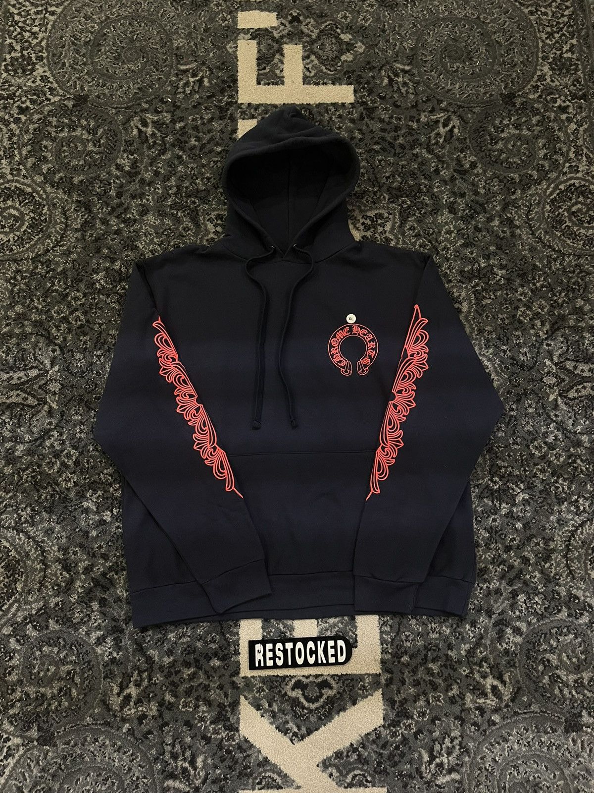 Chrome Hearts RARE CHROME HEARTS NAVY FLORAL NYC EXCLUSIVE Size US XL / EU 56 / 4 - 1 Thumbnail