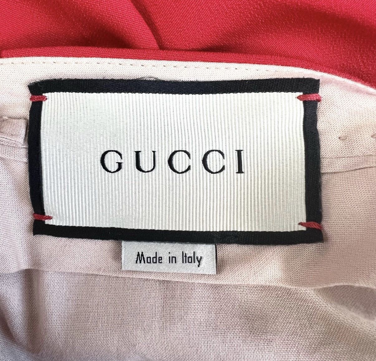 Gucci Gucci / Women's Red Straight-leg Suit Trousers K12 Size 27" / US 4 / IT 40 - 4 Thumbnail