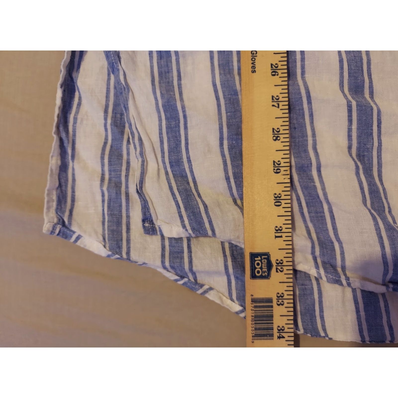 Vintage Womens Tahari Linen Dress Shirt 1X Blue Button Blouse Size XL / US 12-14 / IT 48-50 - 6 Thumbnail