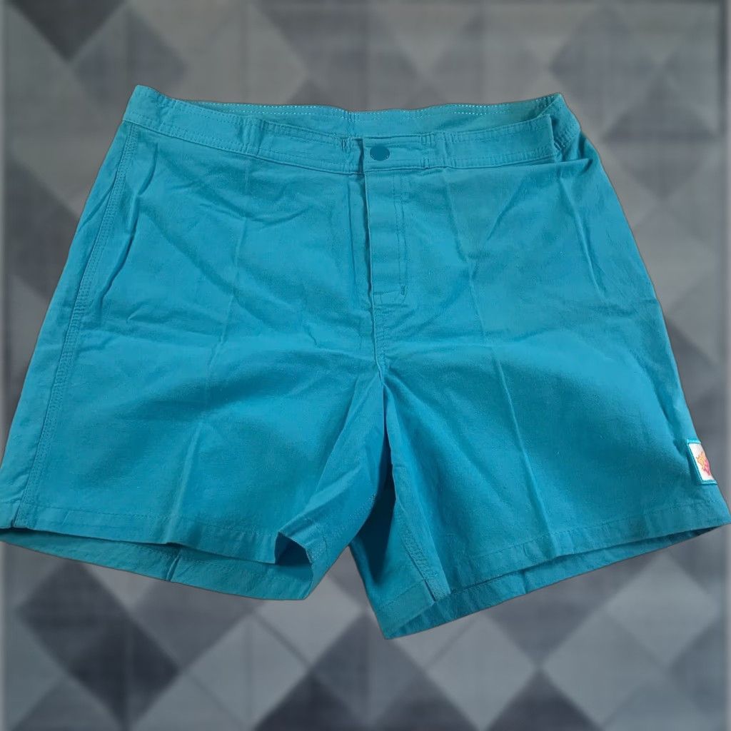 VINTAGE Billabong Shorts Men 38 Bermuda Cotton Blue Casual Relaxed Fit Pockets Made in Australia