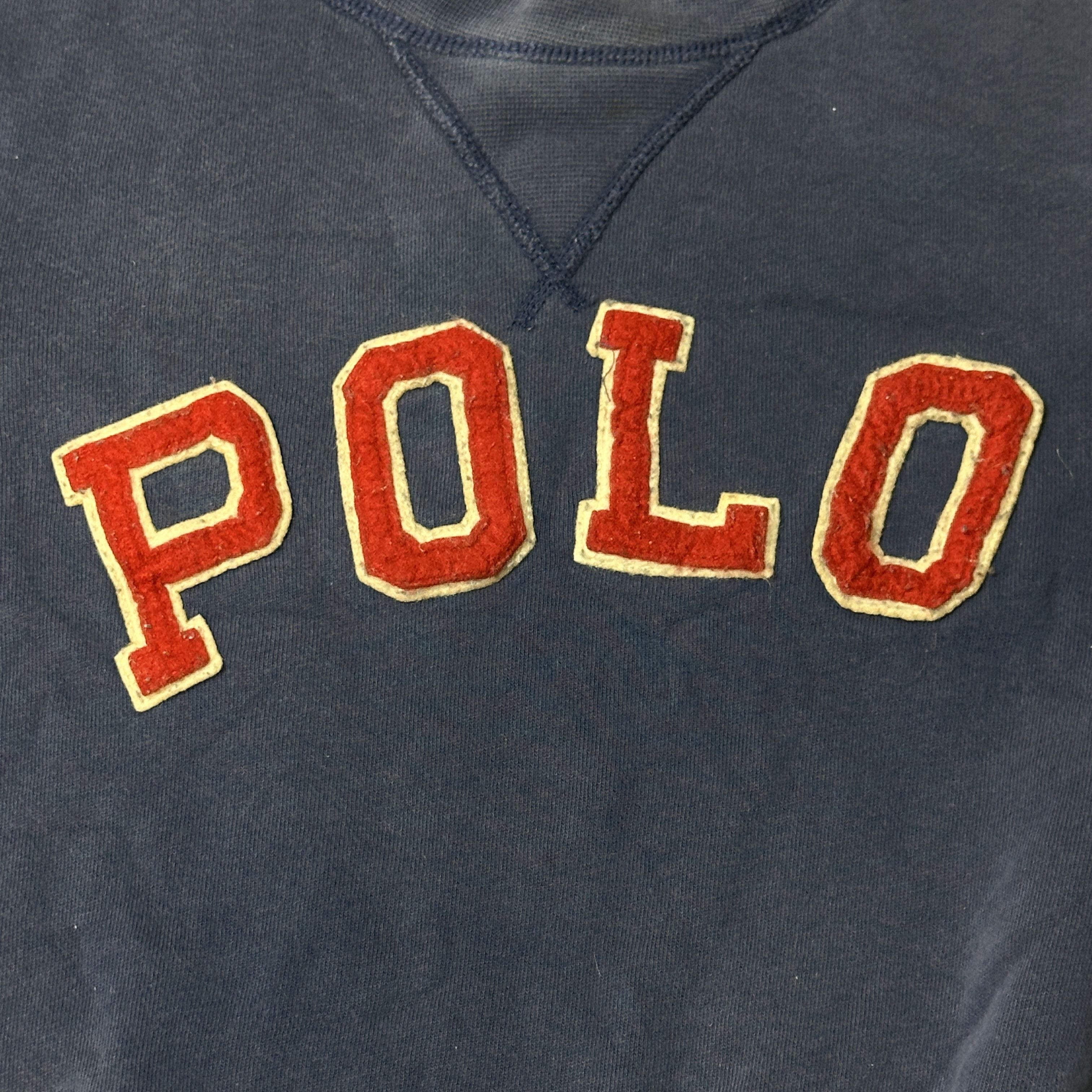 Polo Ralph Lauren Vintage Polo Ralph Lauren Varsity Letter Crewneck Sweatshirt Size Small Size US S / EU 44-46 / 1 - 2 Thumbnail