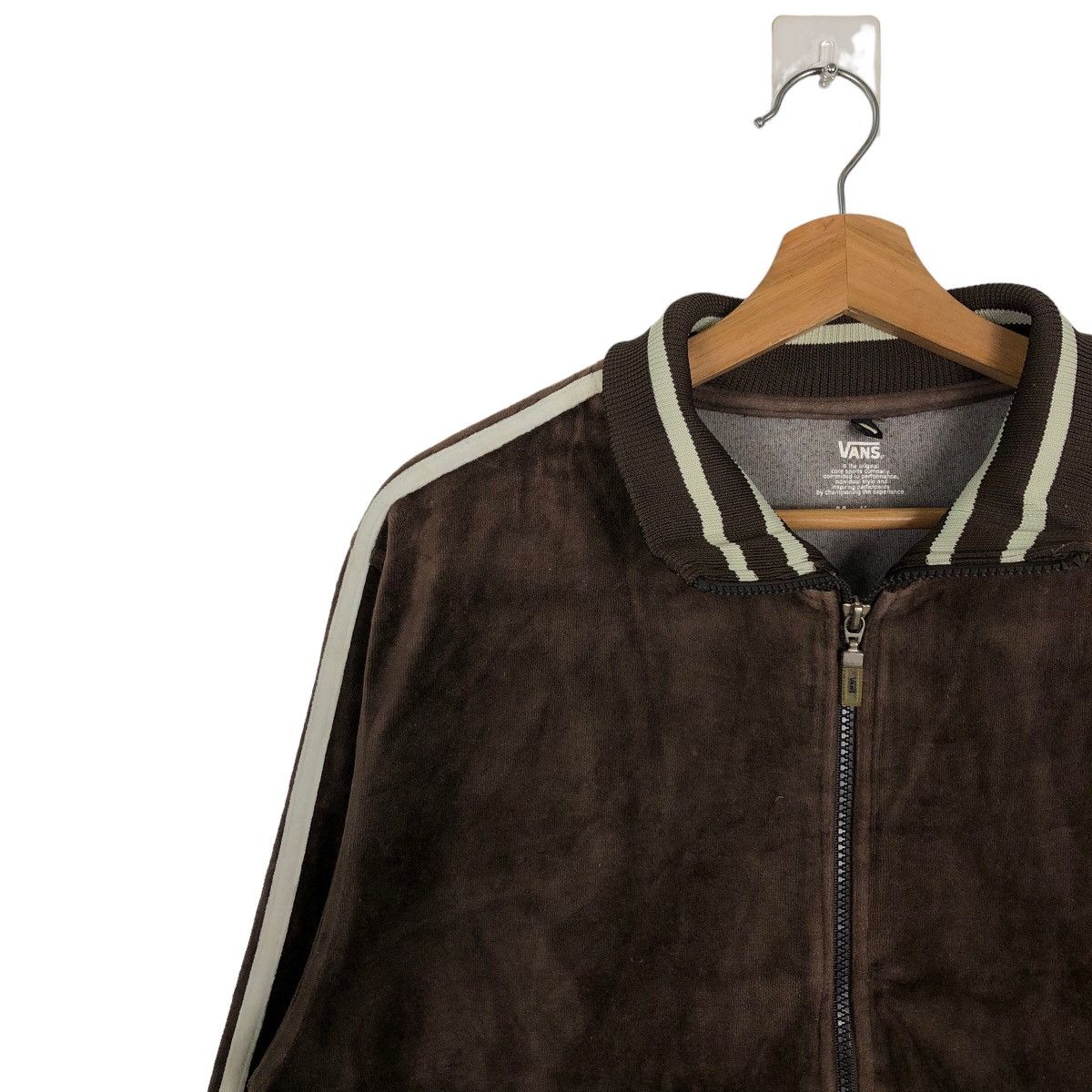 Japanese Brand 🔥90s Vintage Streetwear Velvet Jumper Jacket Vans Skategang Size US M / EU 48-50 / 2 - 6 Thumbnail