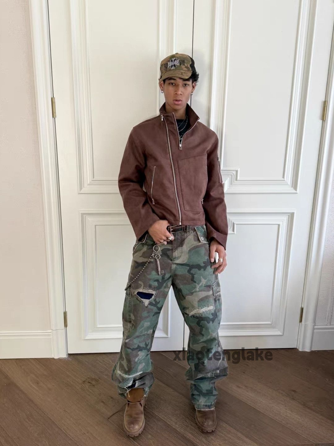 Vintage xz utility military loose baggy wide Leg flared cargo pants Size US 34 / EU 50 - 5 Thumbnail