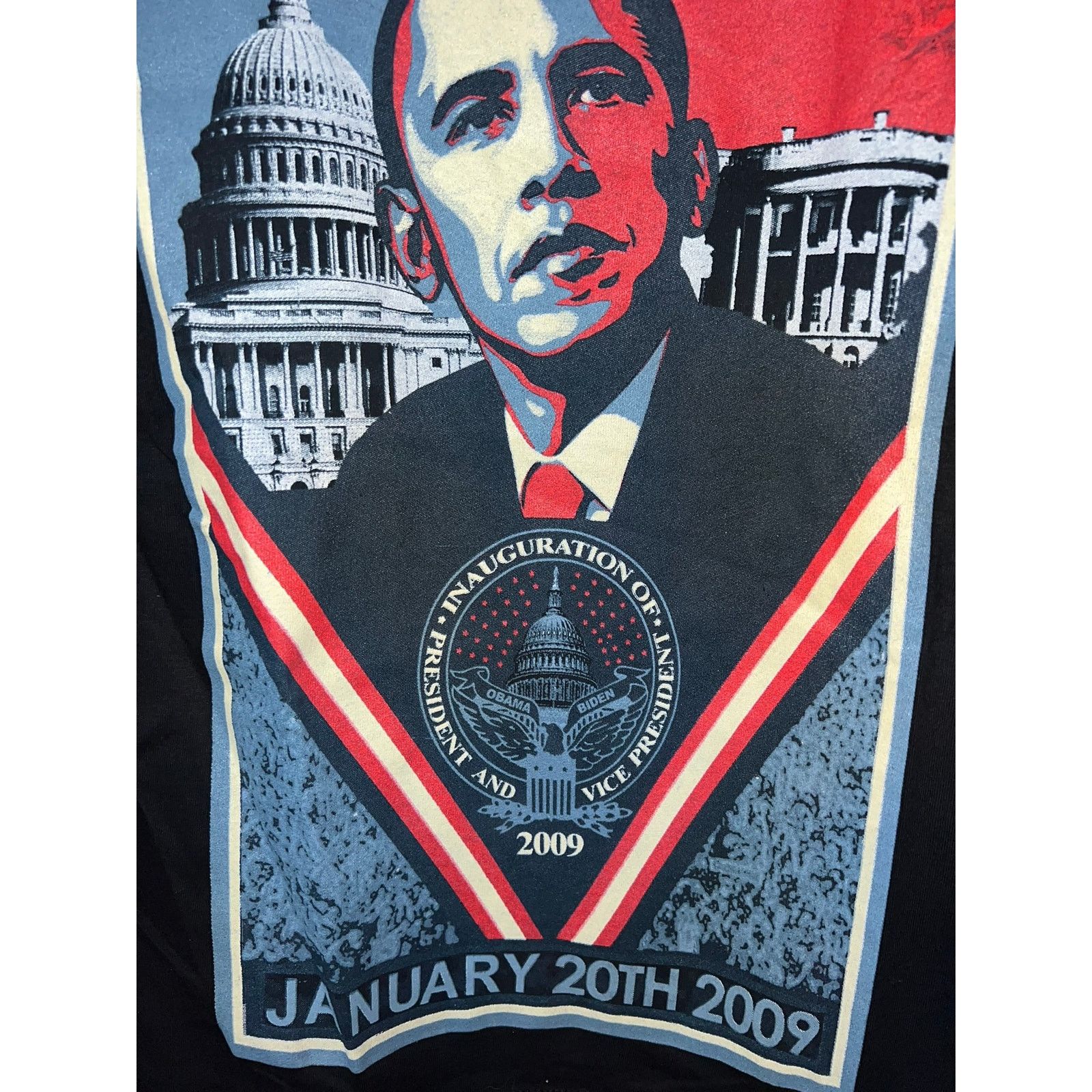 Hanes Barack Obama Shirt 2009 Be The Change Inauguration Tee Small Size US S / EU 44-46 / 1 - 4 Thumbnail