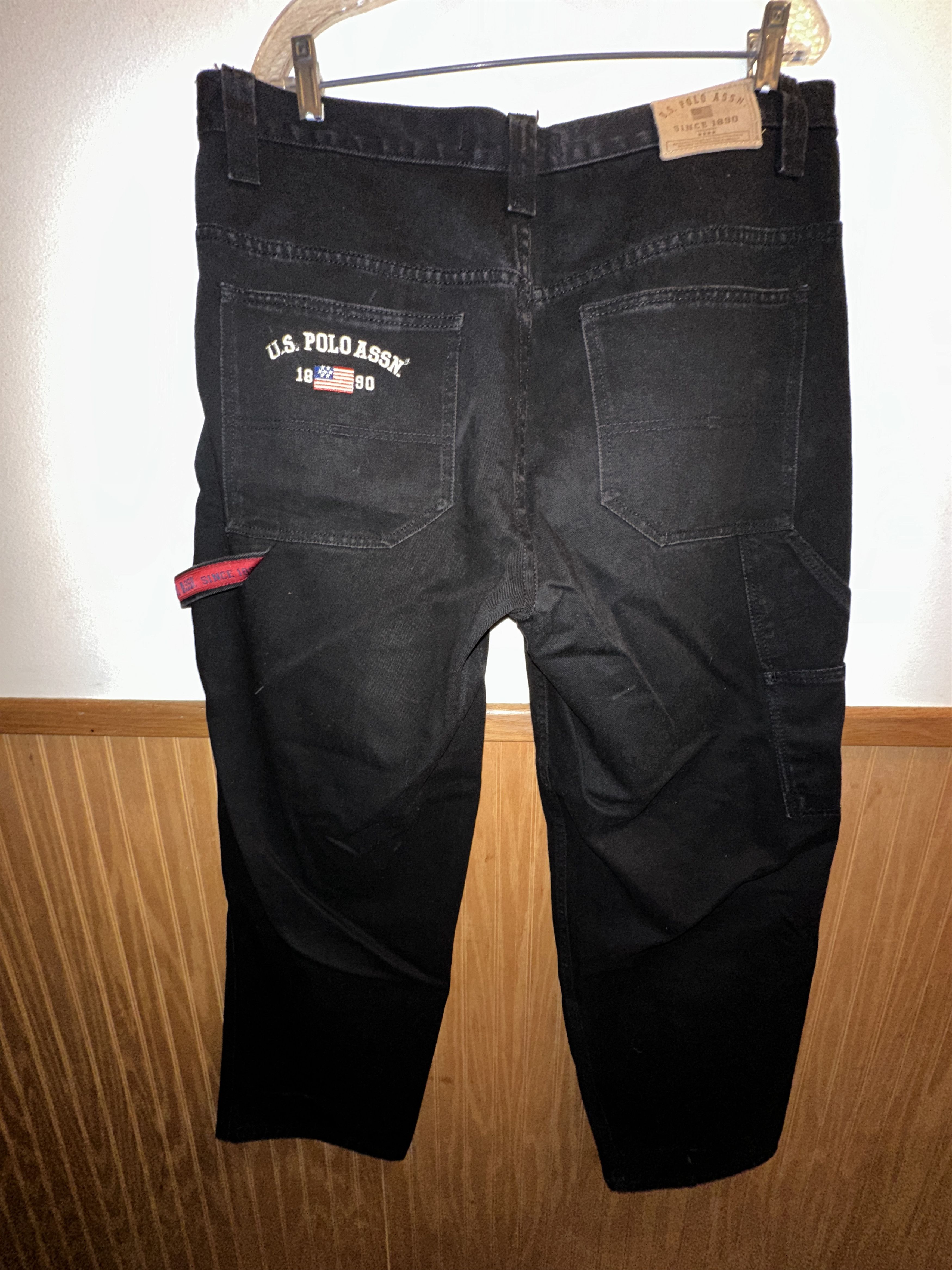 U.S. Polo Assn. Black U.S Polo jeans, red tags Size US 38 / EU 54 - 2 Thumbnail