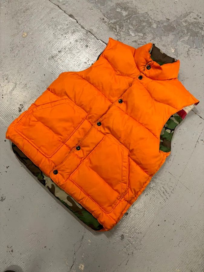 Polo Ralph Lauren 2010s Ralph Lauren Denim & Supply Orange Camo Reversible Puffer Vest Size US M / EU 48-50 / 2 - 8 Thumbnail