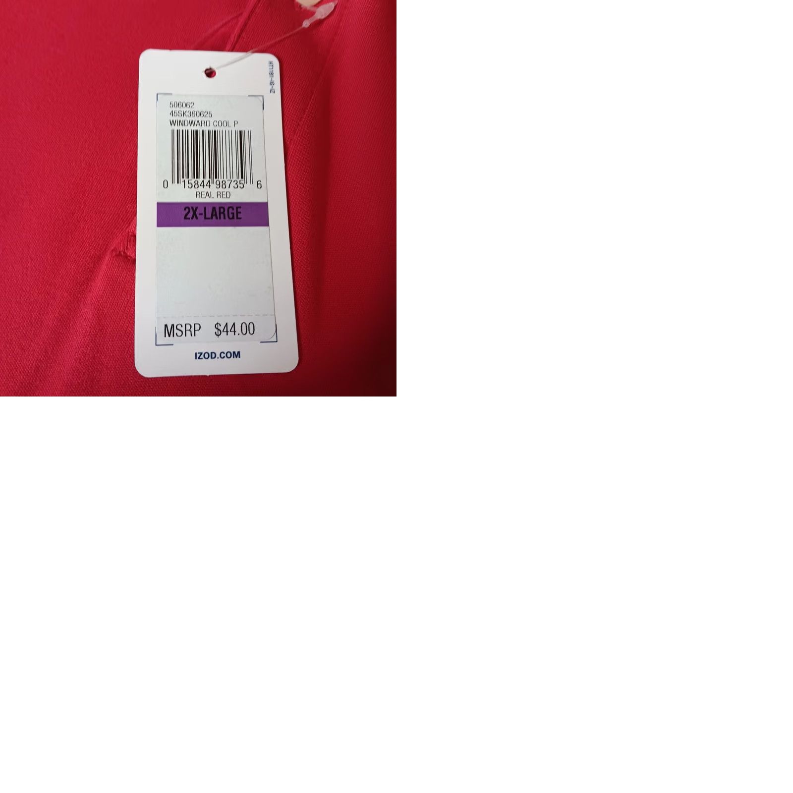 Izod IZOD Windward Polo Shirt Mens XXL Red Cotton Knit Golf Preppy Classic 90s Golfing Casual Short Sleeve Shirt Mens XL? Size US XXL / EU 58 / 5 - 9 Thumbnail