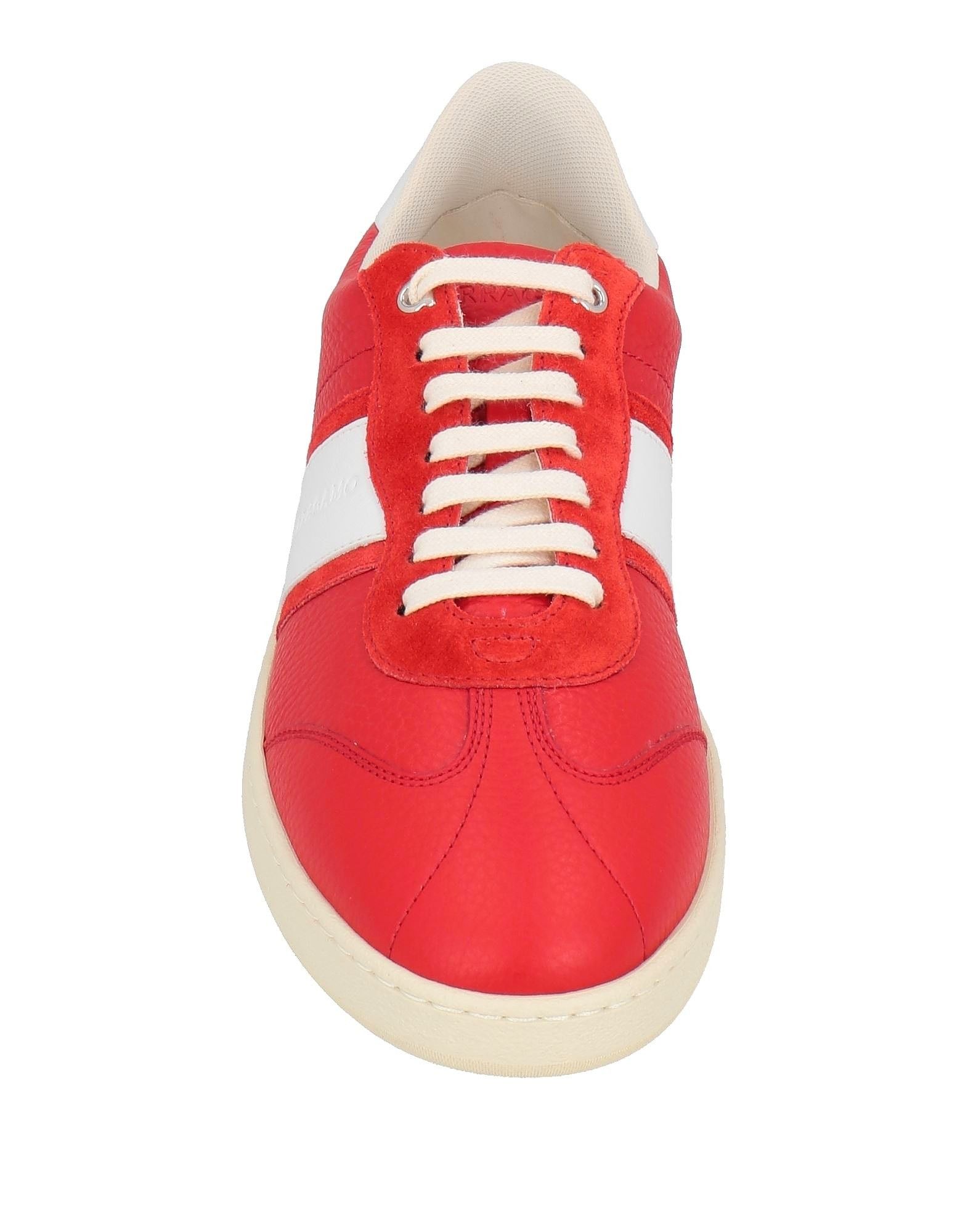 Salvatore Ferragamo o1s1rm0924 Achille Low-Top Sneakers in Red/White Size US 7 / EU 40 - 4 Thumbnail