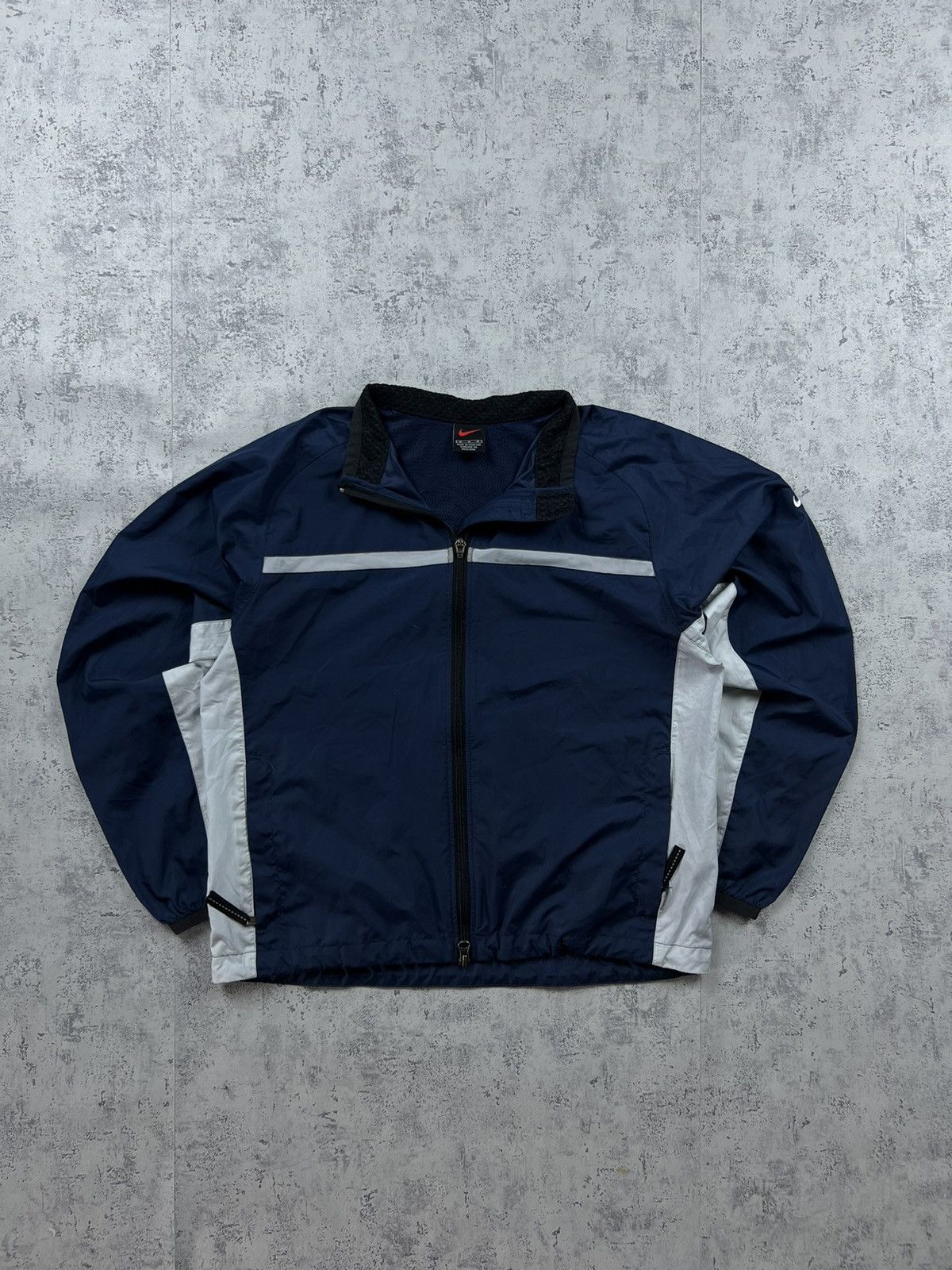 90'S Nike NIKE Back Logo Nylon Jacket, Men's Size L Nylon navy blue type Vintage Second Hand main image 1