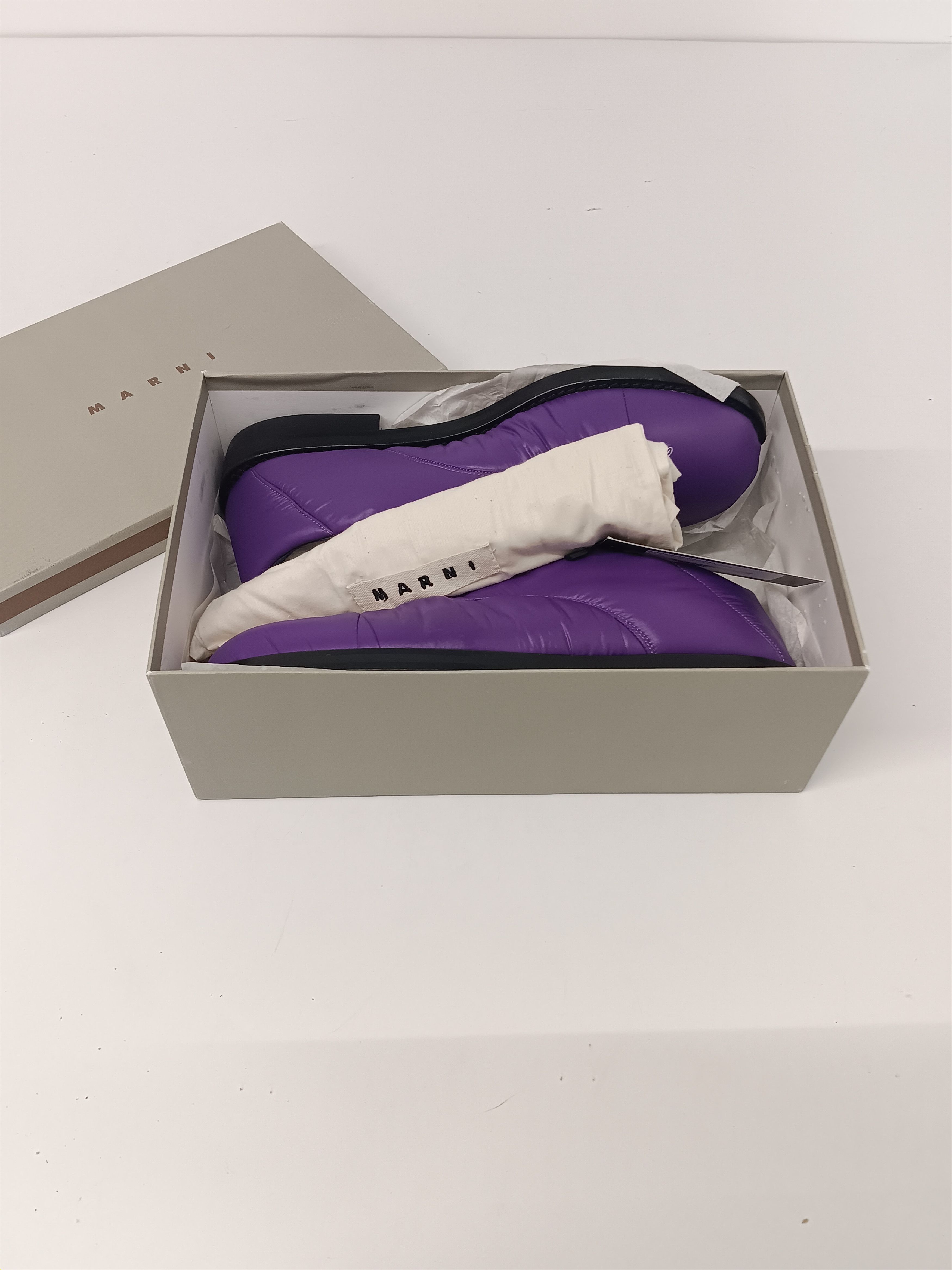 Marni Marni Men's Purple Padded Nylon Oxford Shoes - EU44/US11 Size US 11 / EU 44 - 15 Thumbnail