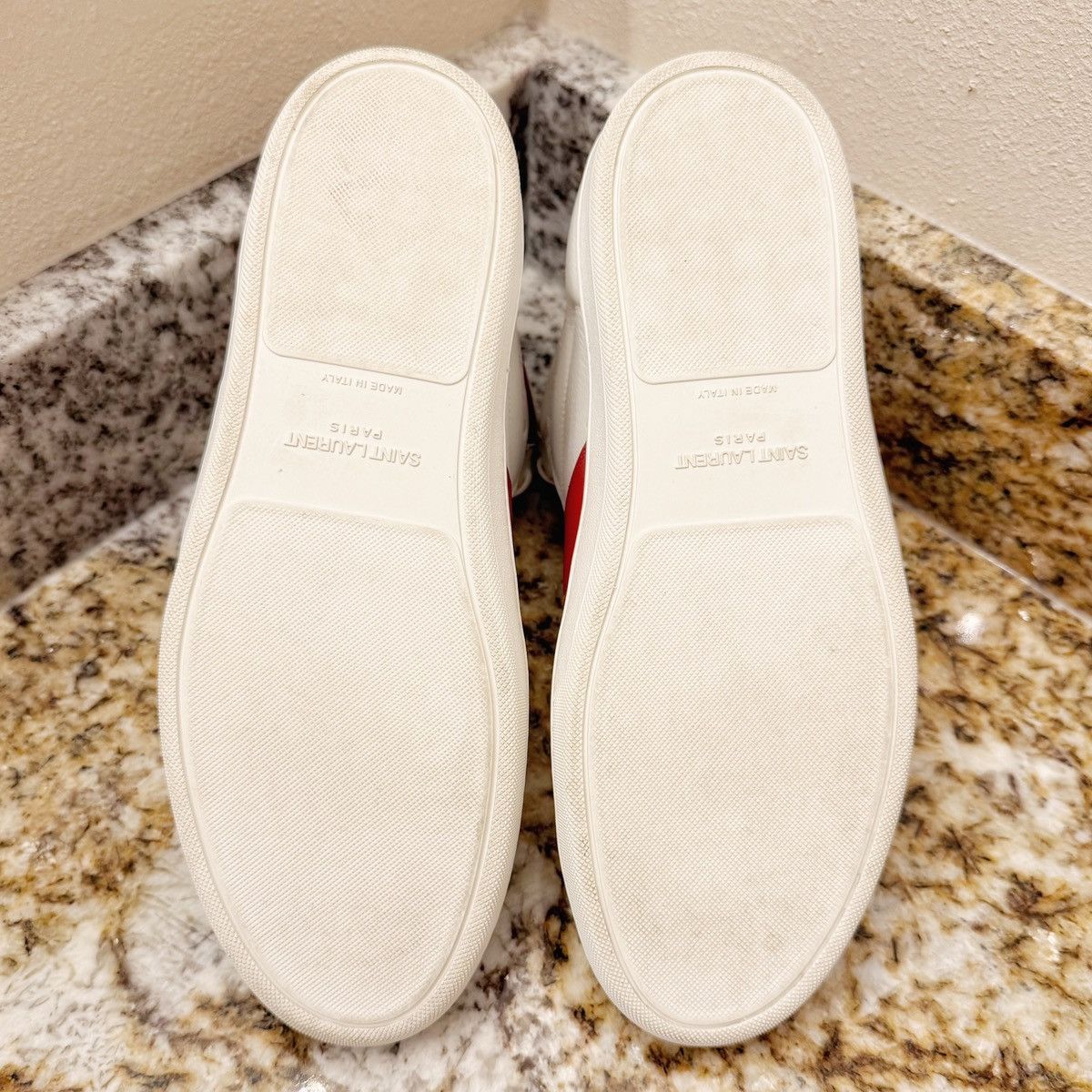 Saint Laurent Paris SL/10H HIGH TOP WHITE+RED Size US 9 / EU 42 - 6 Thumbnail