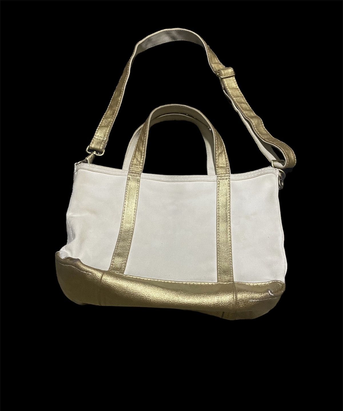 L.L. Bean × Vintage Vtg L.L. Bean 2 Way Tote Sling Medium Hard Canvas Bag Size ONE SIZE - 1 Thumbnail