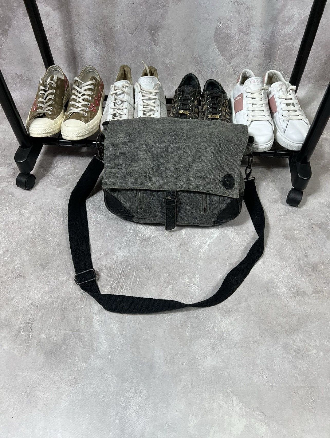 Armani Vintage Armani Jeans Denim Distressed Bag Size ONE SIZE - 2 Thumbnail