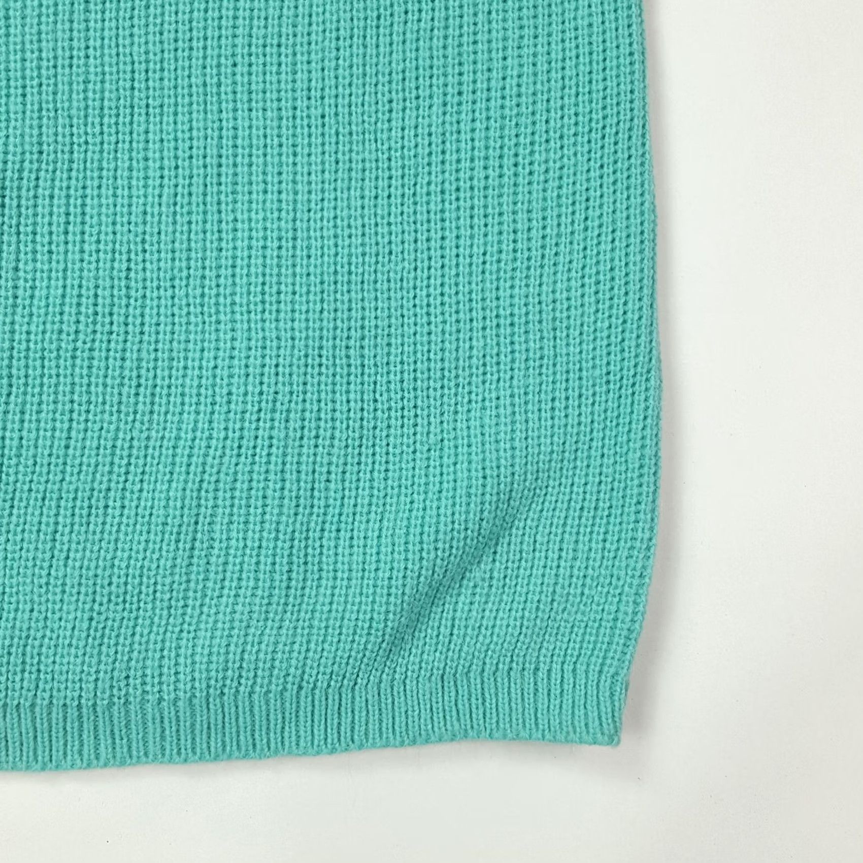Vintage VINTAGE Knit A-Line Skirt Women's S Blue 80s 90s High Waist Midi Pencil Knit deVille Vintage Retro Size 28" / US 6 / IT 42 - 3 Thumbnail