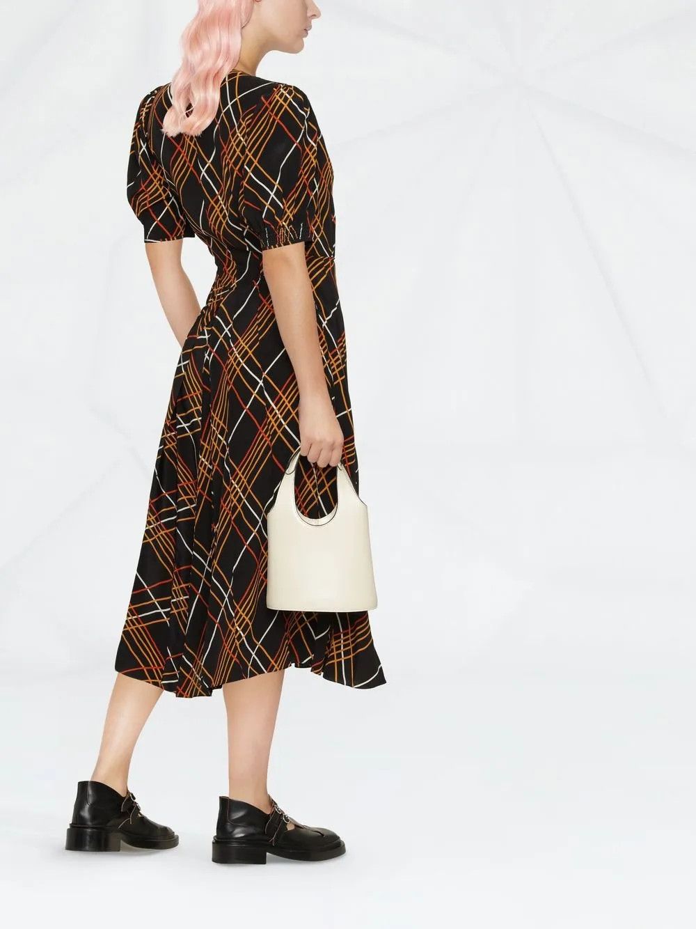 Marni o1y1025 Midi Dress in Multicolor Size S / US 4 / IT 40 - 3 Thumbnail