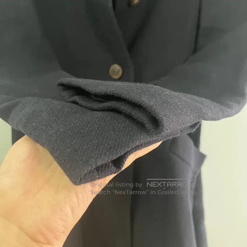 Lanvin Lanvin Women's Dark Blue Wool Coat . Size L / US 10 / IT 46 - 6 Thumbnail