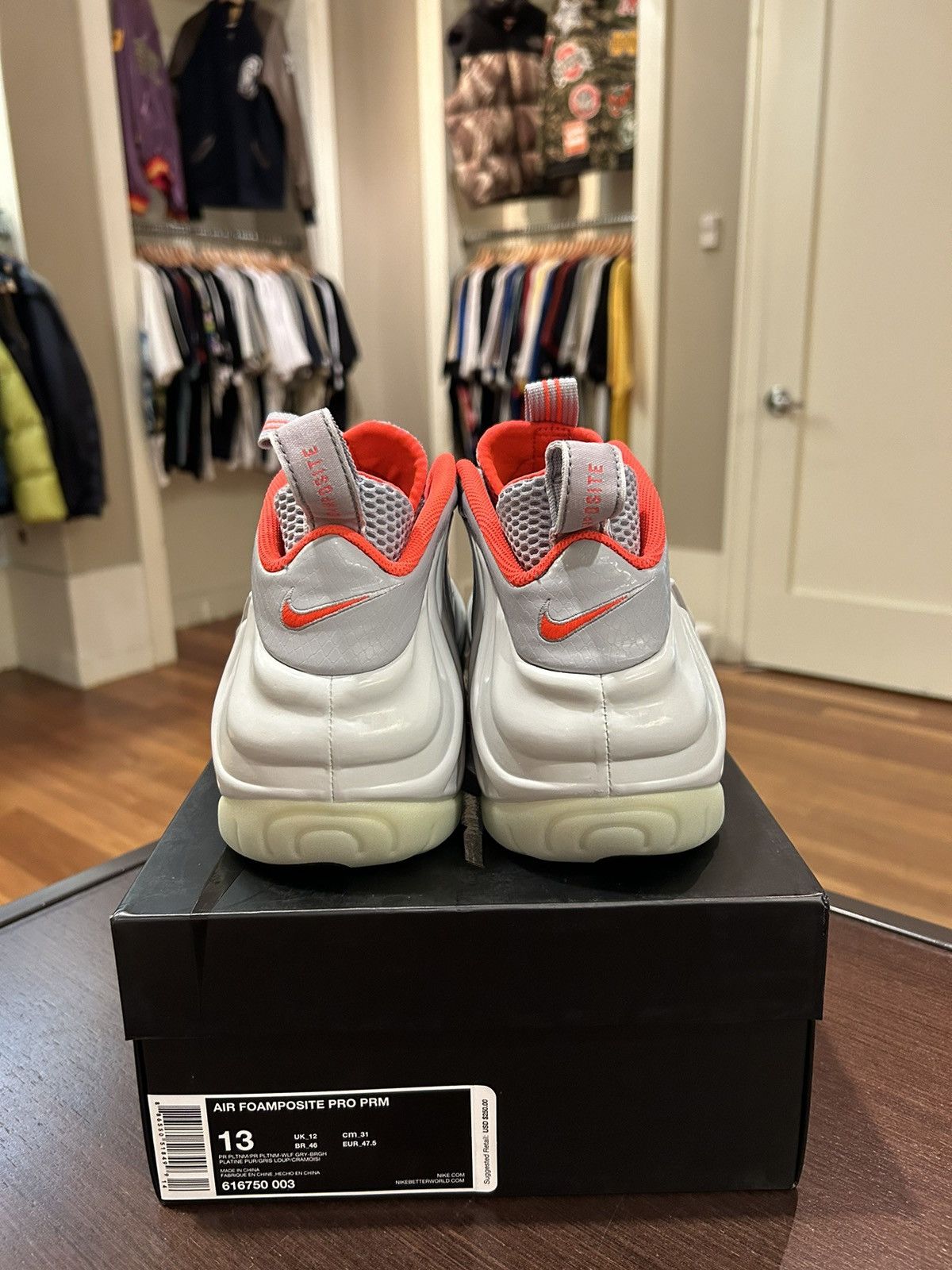 Nike Nike Air Foamposite Pro Pure Platinum Size US 13 / EU 46 - 6 Thumbnail