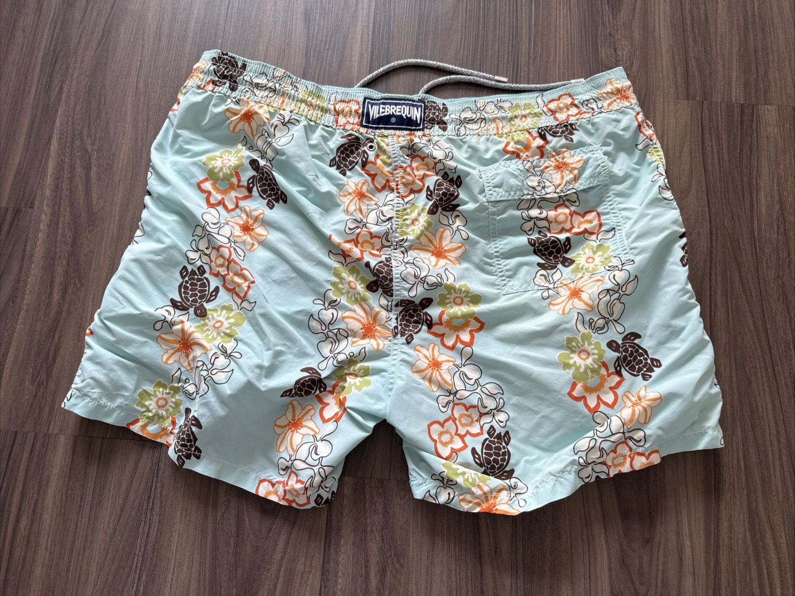 Vilebrequin Vilebrequin Shorts Mens 2XL Green Floral Trunks Hawaiian Size US 36 / EU 52 - 2 Thumbnail